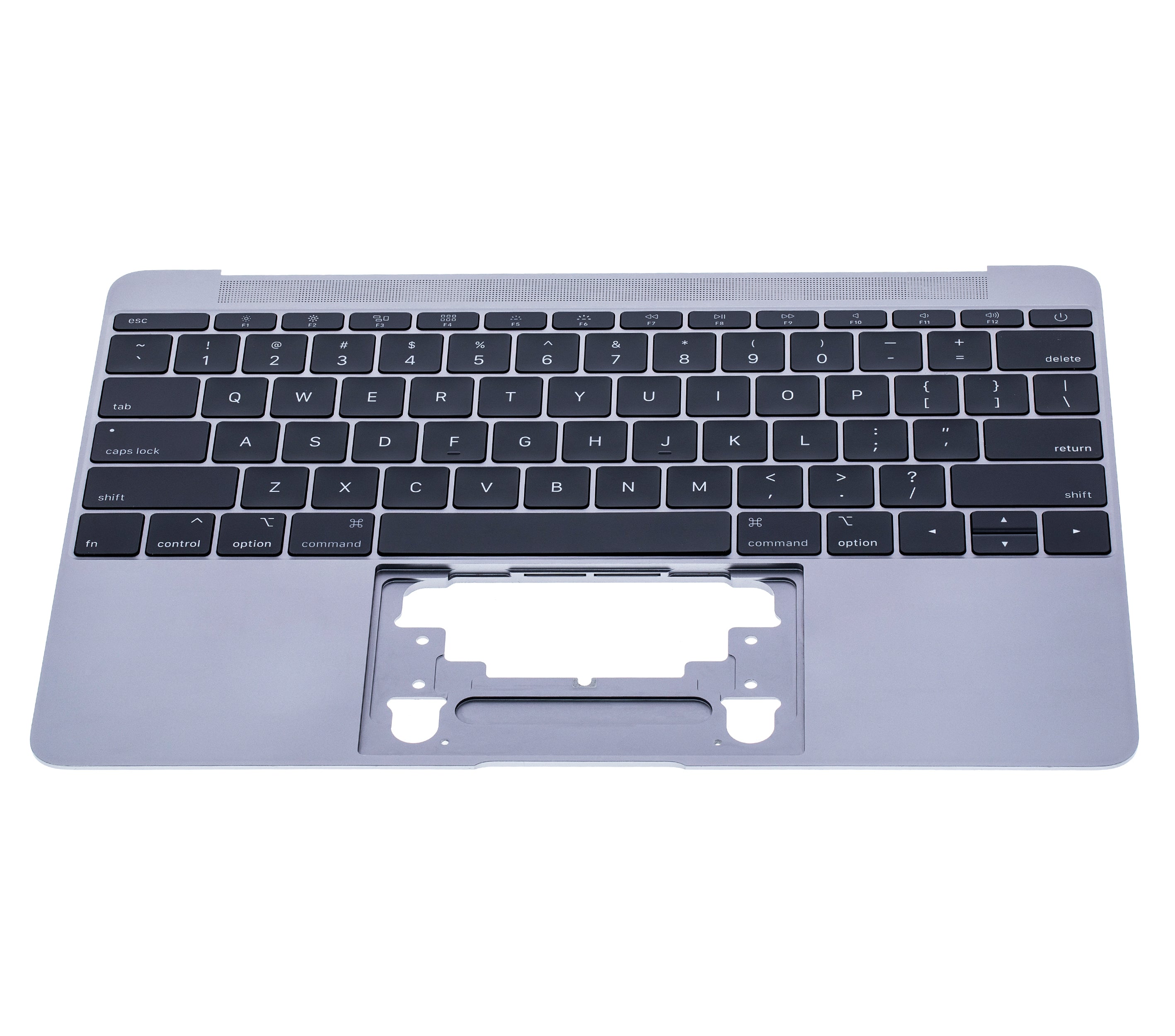 Top Case with Keyboard and Microphone for MacBook 12" A1534 (2015) (US English) (used OEM pull, Grade A) (Space Gray)