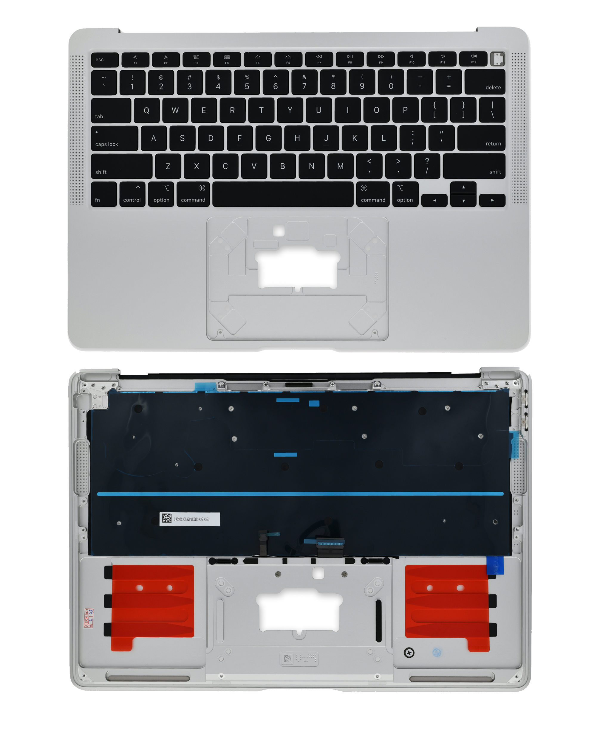 Top Case mit Keyboard (ANSI US) für MacBook Air 13" A2179 (2020) (Space Grau)