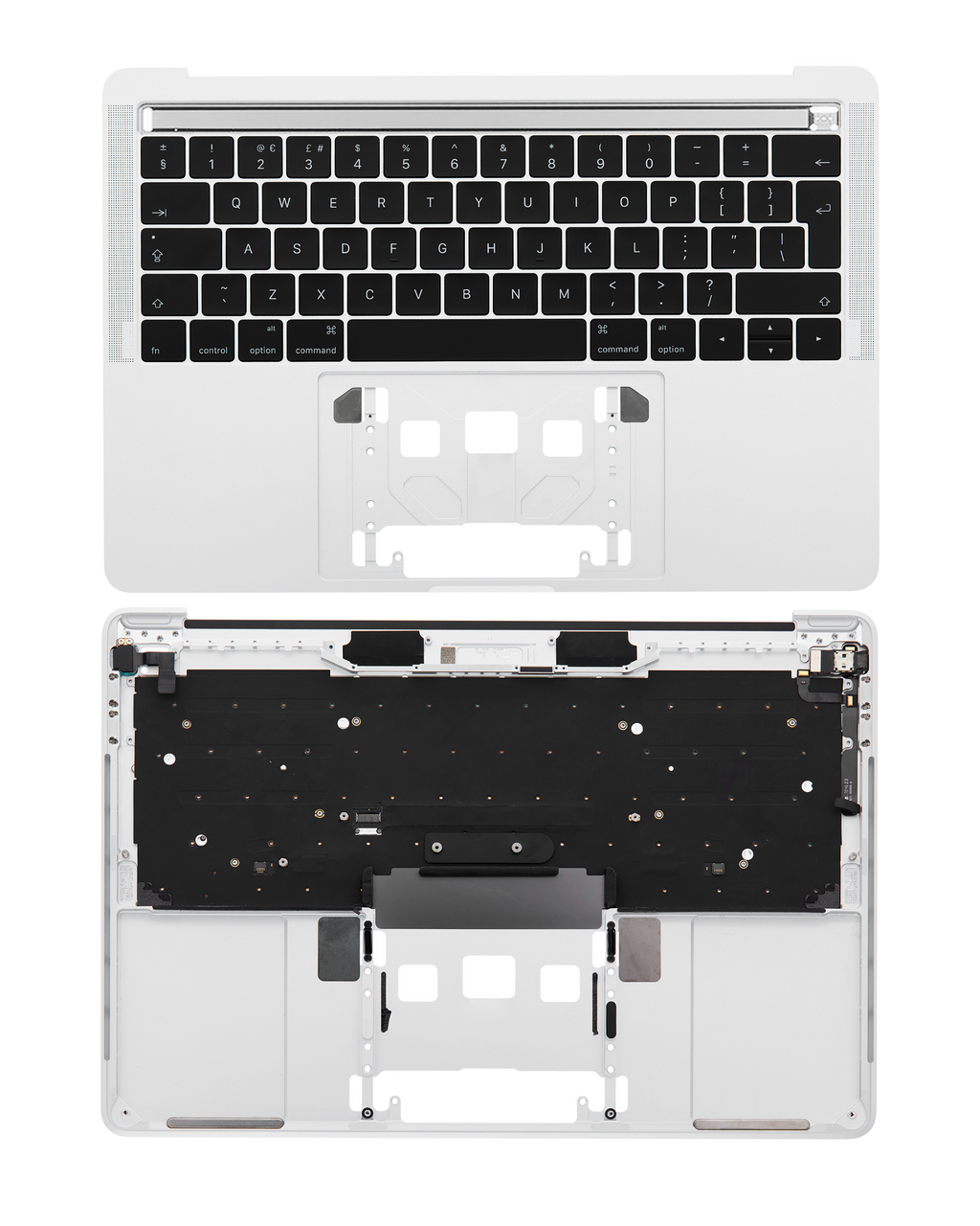 Gebrauchtes Top Case mit Tastatur für MacBook Pro 13" A1706 OEM-Qualität A Silbe