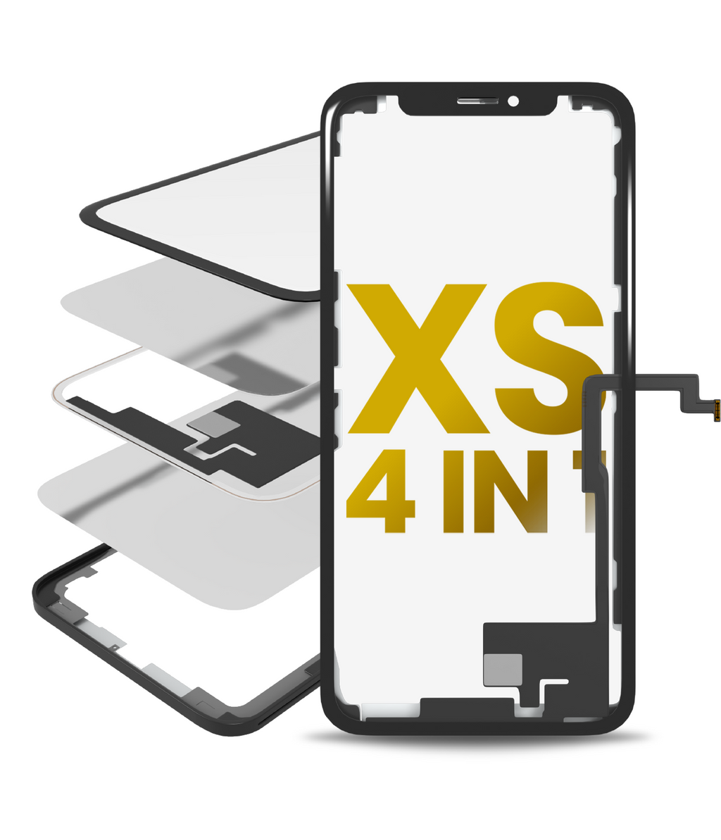 4 in 1 Flexkabel (Touch+OCA+Rahmen) für iPhone XS OCA Master