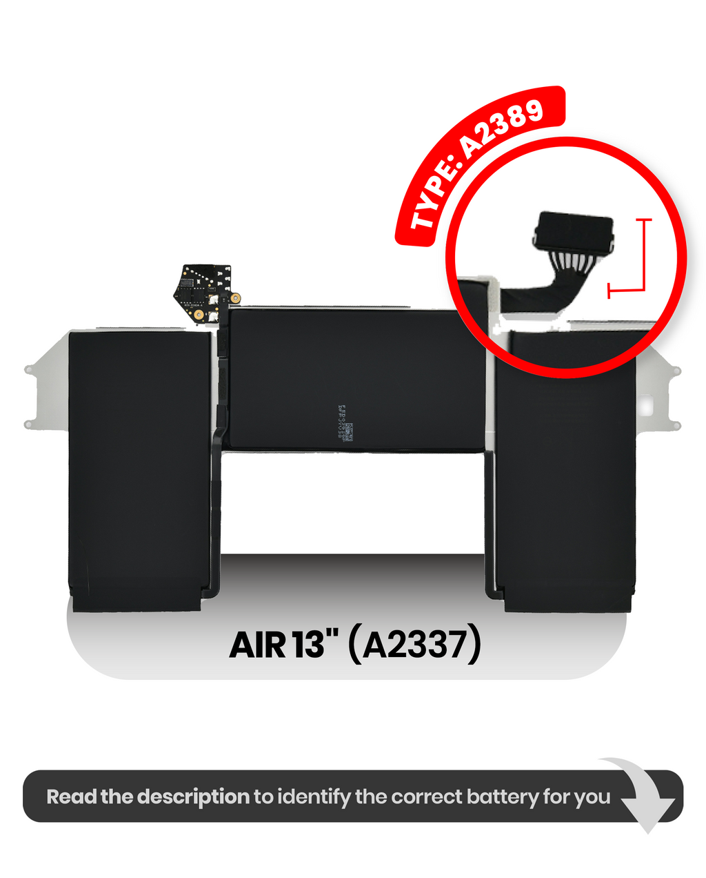Battery (A2389) for MacBook Air 13" A2337 (2020) M1