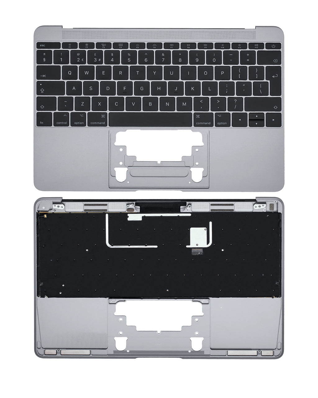 Top Case with Keyboard and Microphone for MacBook 12" A1534 (2016-2017) (UK English) (Space Grey)