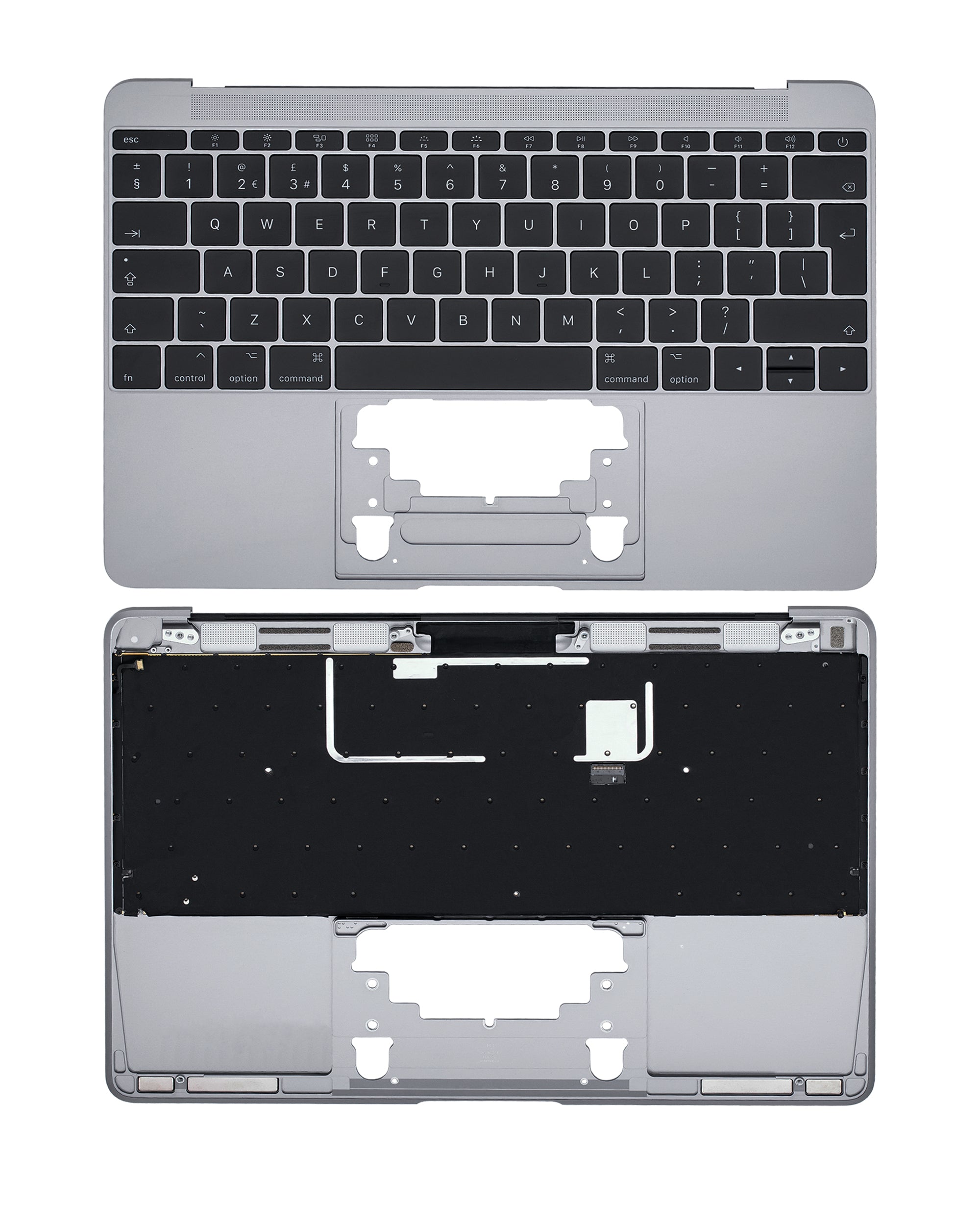 Top Case with Keyboard and Microphone for MacBook 12" A1534 (2016-2017) (UK English) (Space Grey)