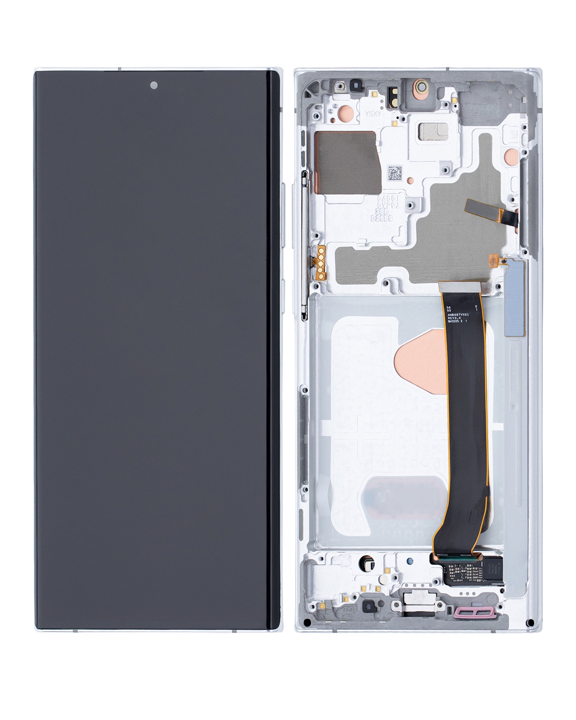 OLED Display with Frame for Samsung Galaxy Note 20 Ultra 5G (Refurbished) (Mystic White)