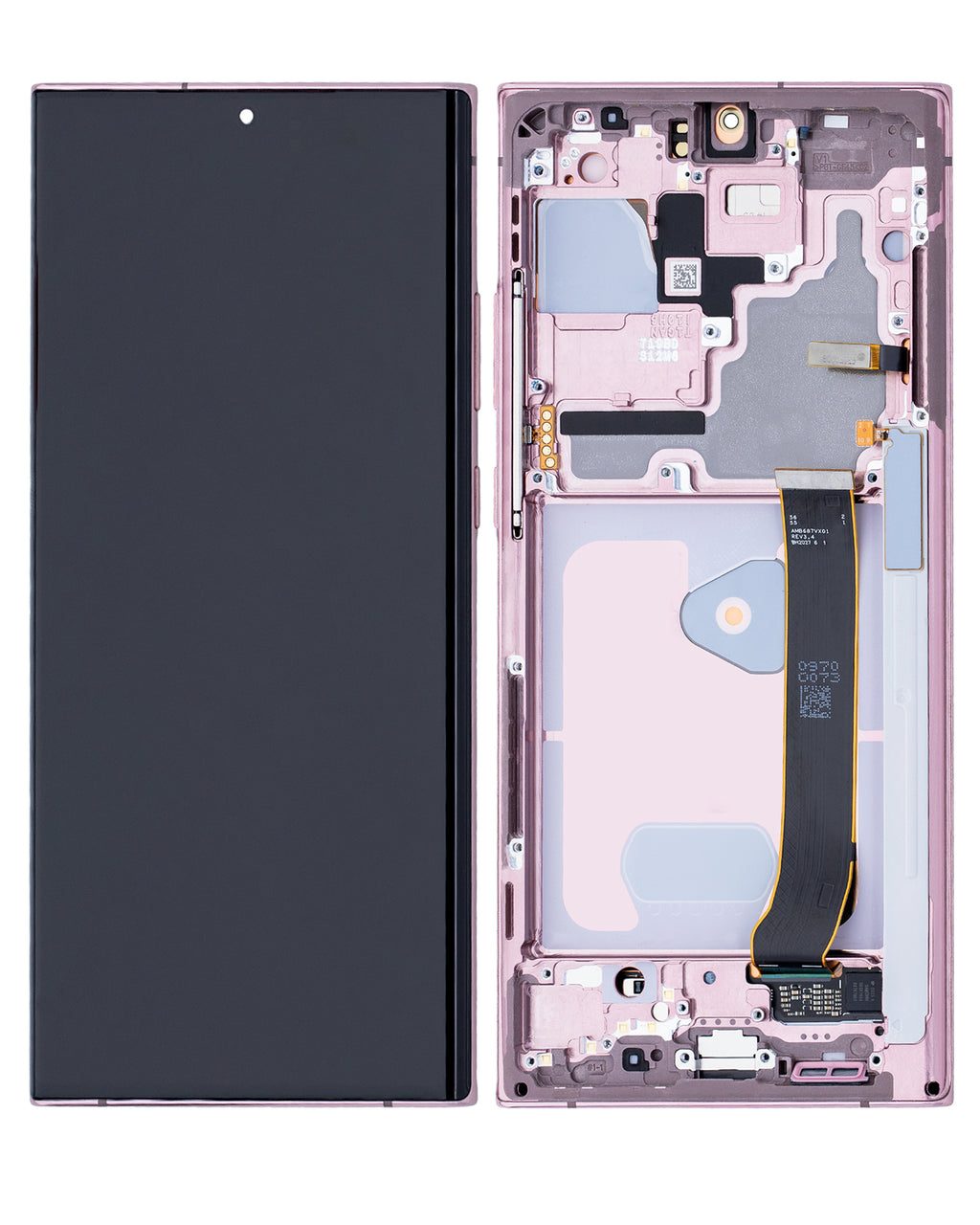 OLED Display with Frame for Samsung Galaxy Note 20 Ultra 5G (Refurbished) (Mystic Bronze)