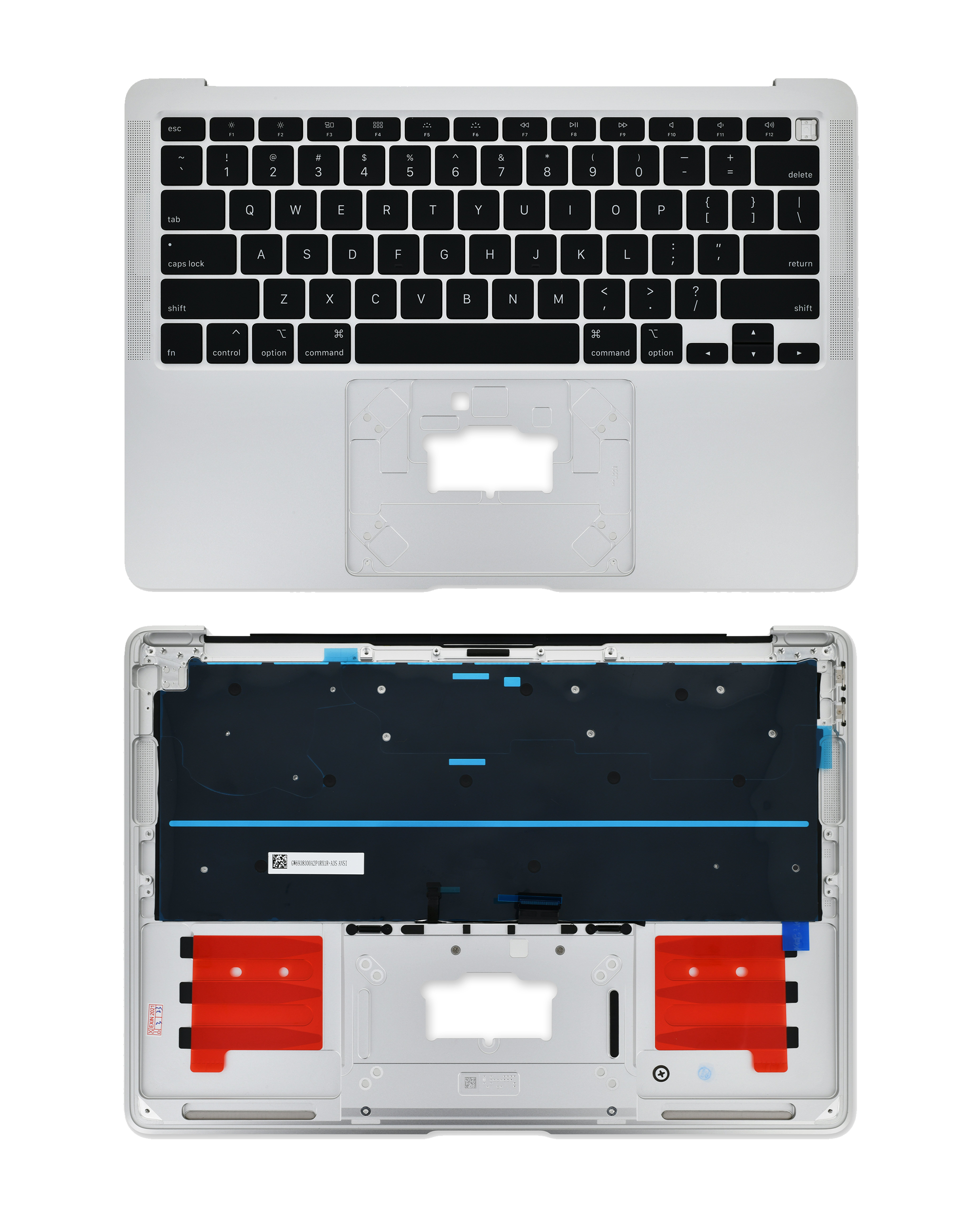 Top Case with Keyboard for MacBook Air 13" A2179 (2020) (US English) (Silver)