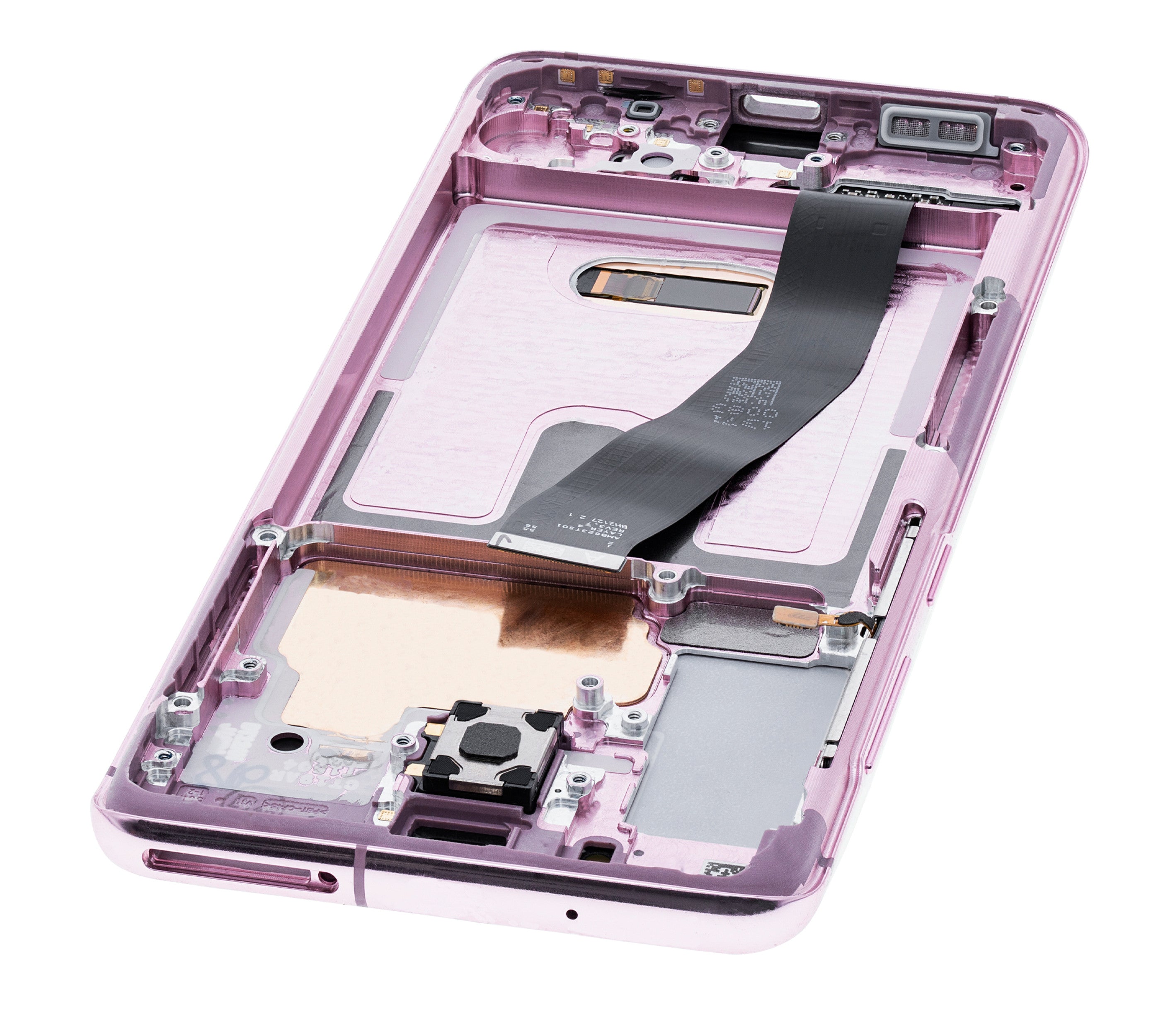 OLED-Display mit Rahmen für Samsung Galaxy S20 5G (Verizon 5G UW Frame Only) (gebrauchter OEM-Ausbau, Qualität B/C) (Cloud Pink)