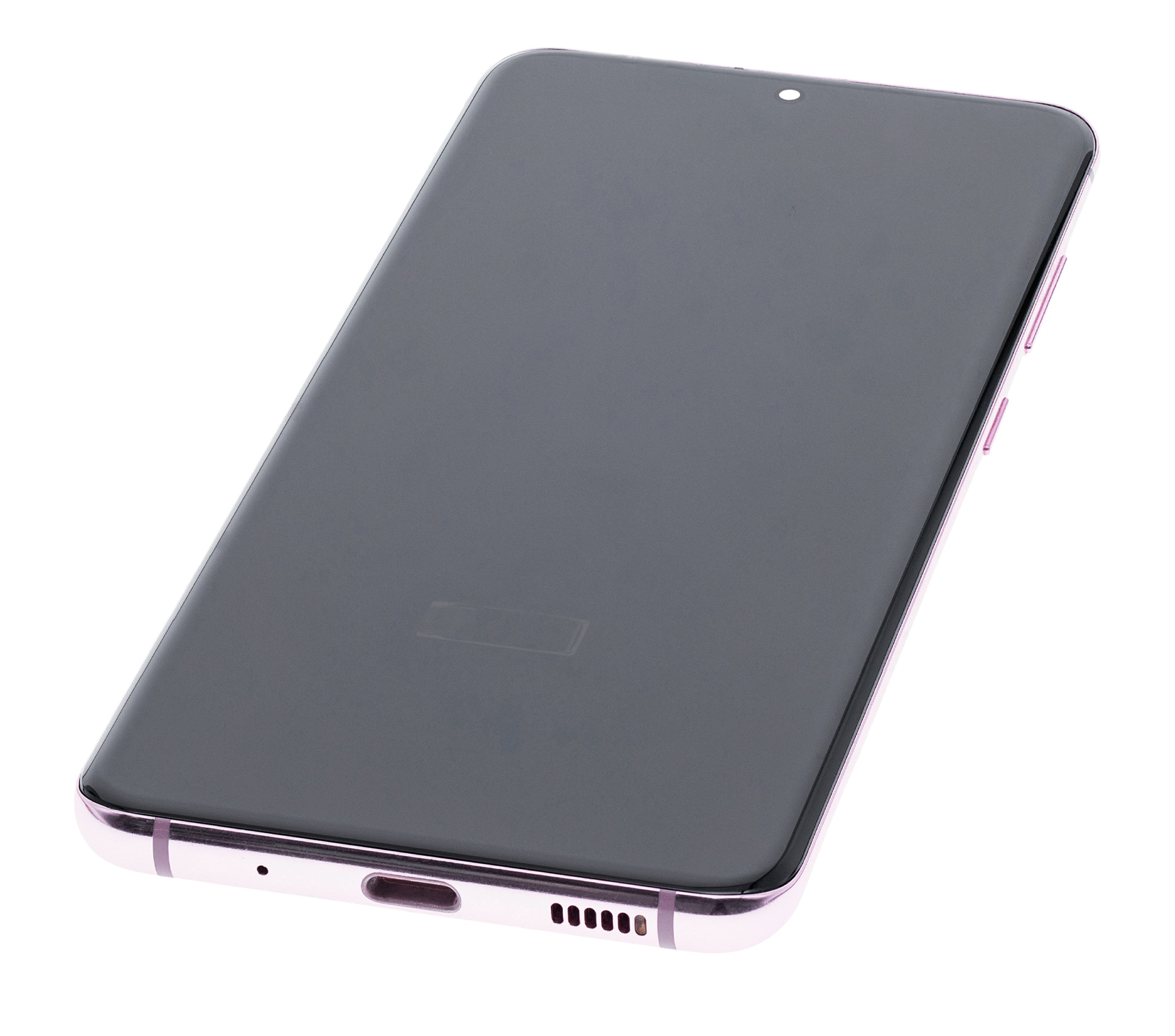 OLED-Display mit Rahmen für Samsung Galaxy S20 5G (Verizon 5G UW Frame Only) (gebrauchter OEM-Ausbau, Qualität B/C) (Cloud Pink)