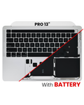 Top Case with Battery and Keyboard for MacBook Pro 13" A2338 (2020) - Grade A - US Keyboard - Silver