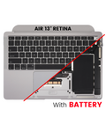 Topcase Akku+Tastatur für MacBook Air 13" A2179 US Gebraucht OEM B/C Space Grau