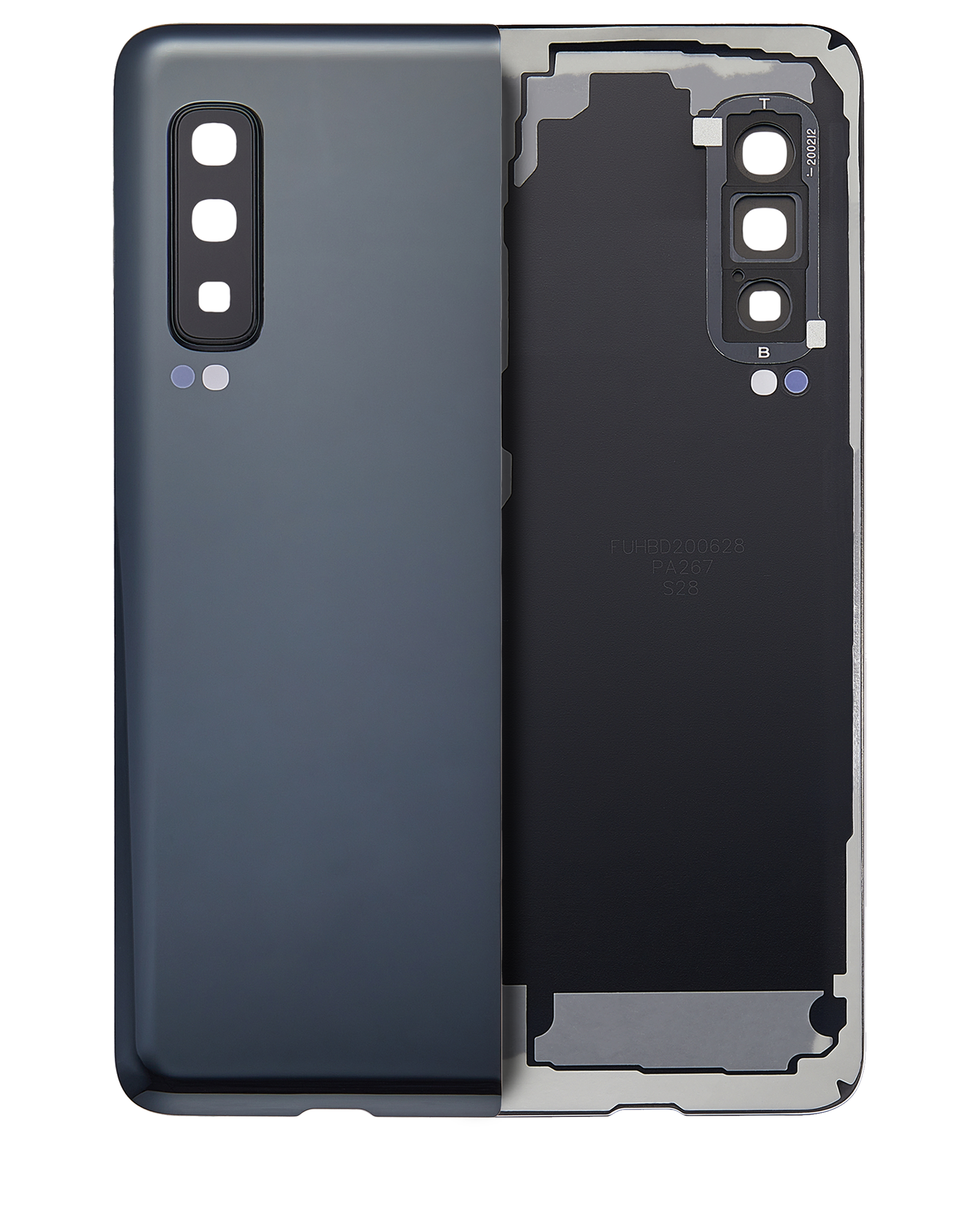 Backcover mit Kameralinse für Samsung Galaxy Fold 4G Premium Cosmos Black