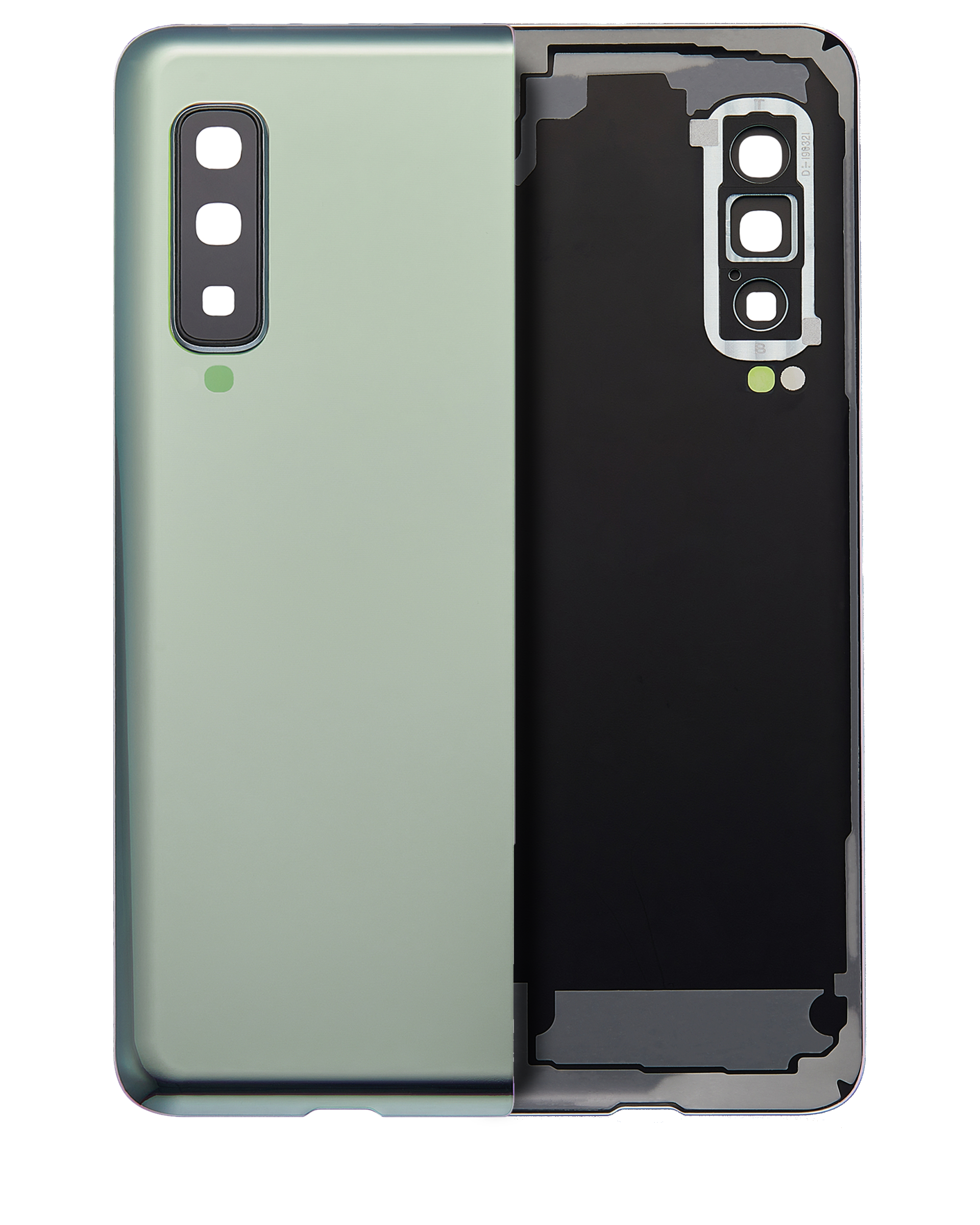 Backcover-Glas Kamera Samsung Galaxy Fold 4G (Space Silber) Aftermarket+