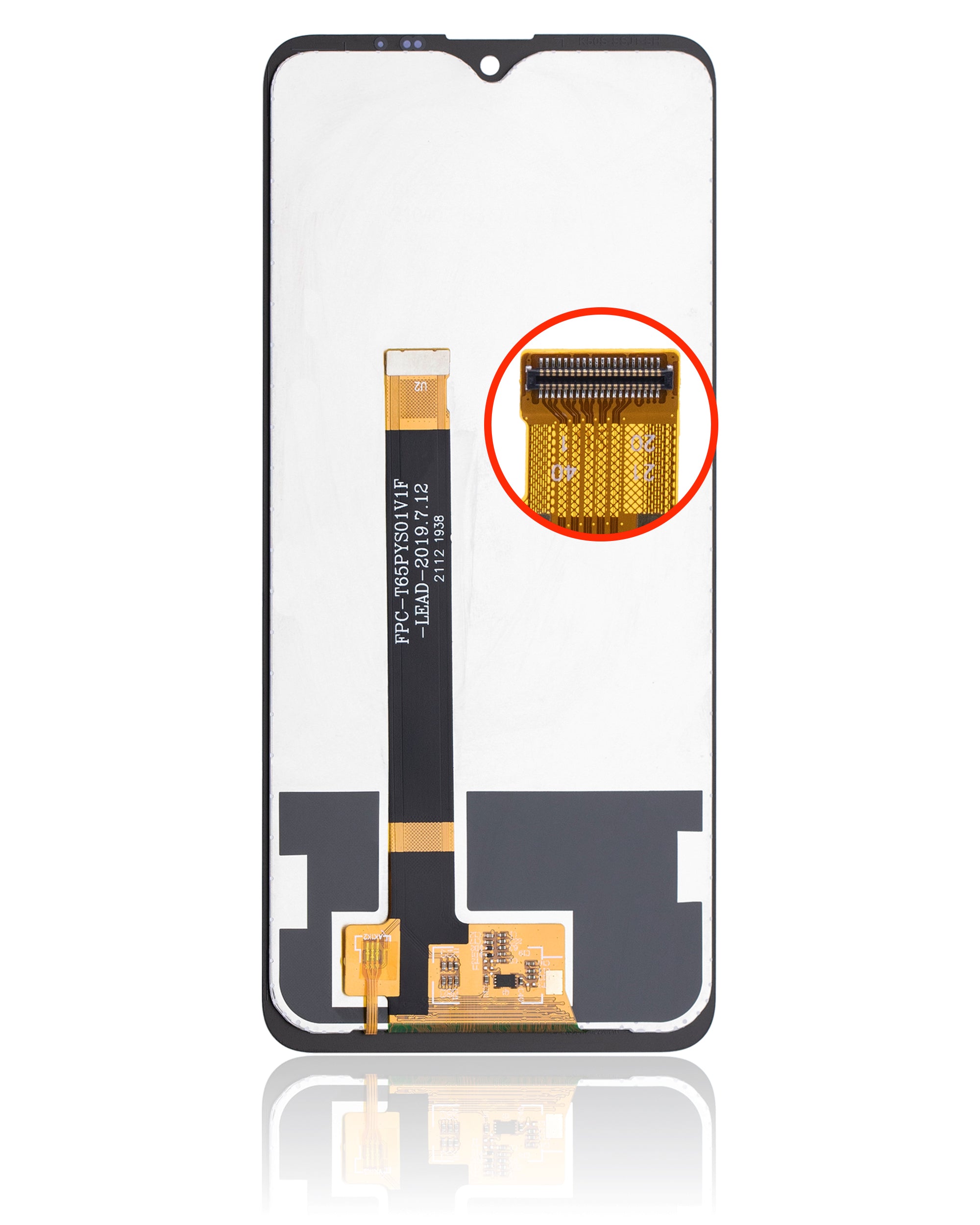 LCD-Anbau ohne Rahmen für LG K50s (Refurbished) (Alle Farben)