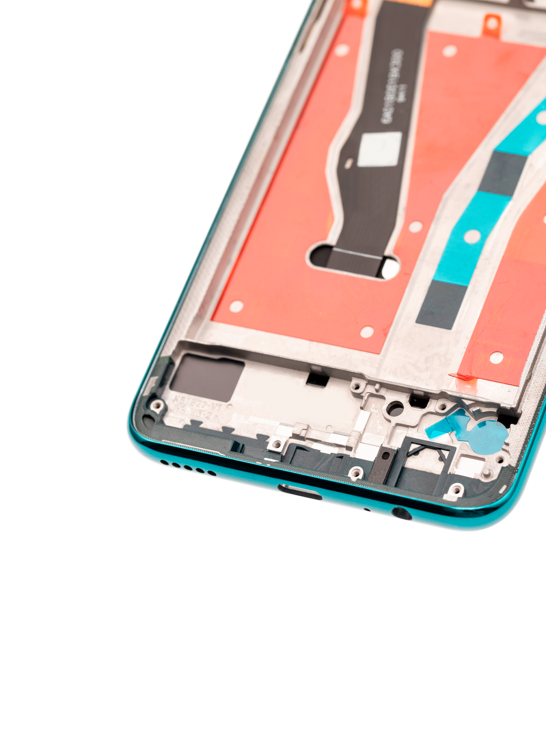 LCD mit Rahmen für Huawei Y9 Prime (2019) (Refurbished) (Emerald Green)