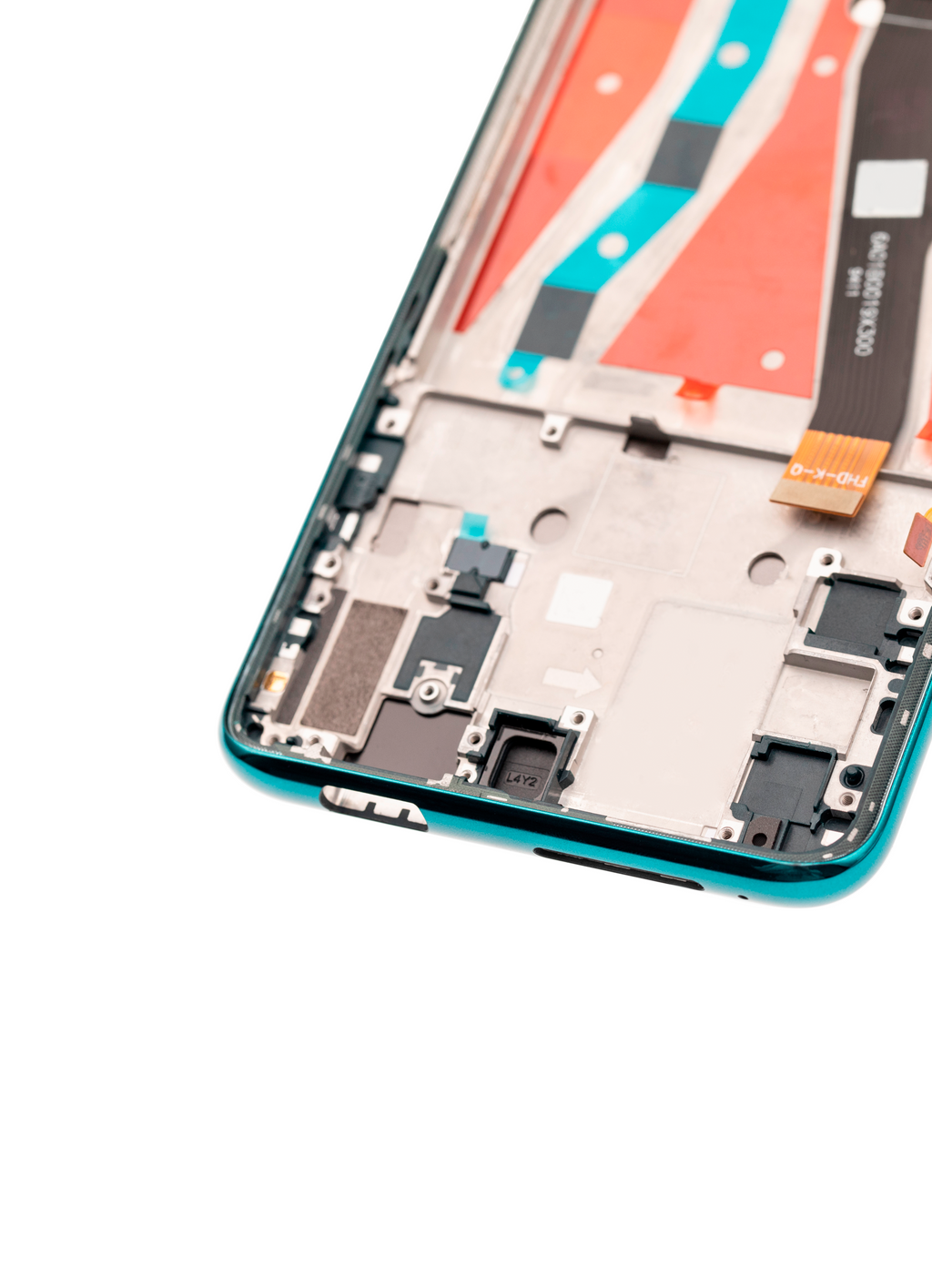 LCD mit Rahmen für Huawei Y9 Prime (2019) (Refurbished) (Emerald Green)