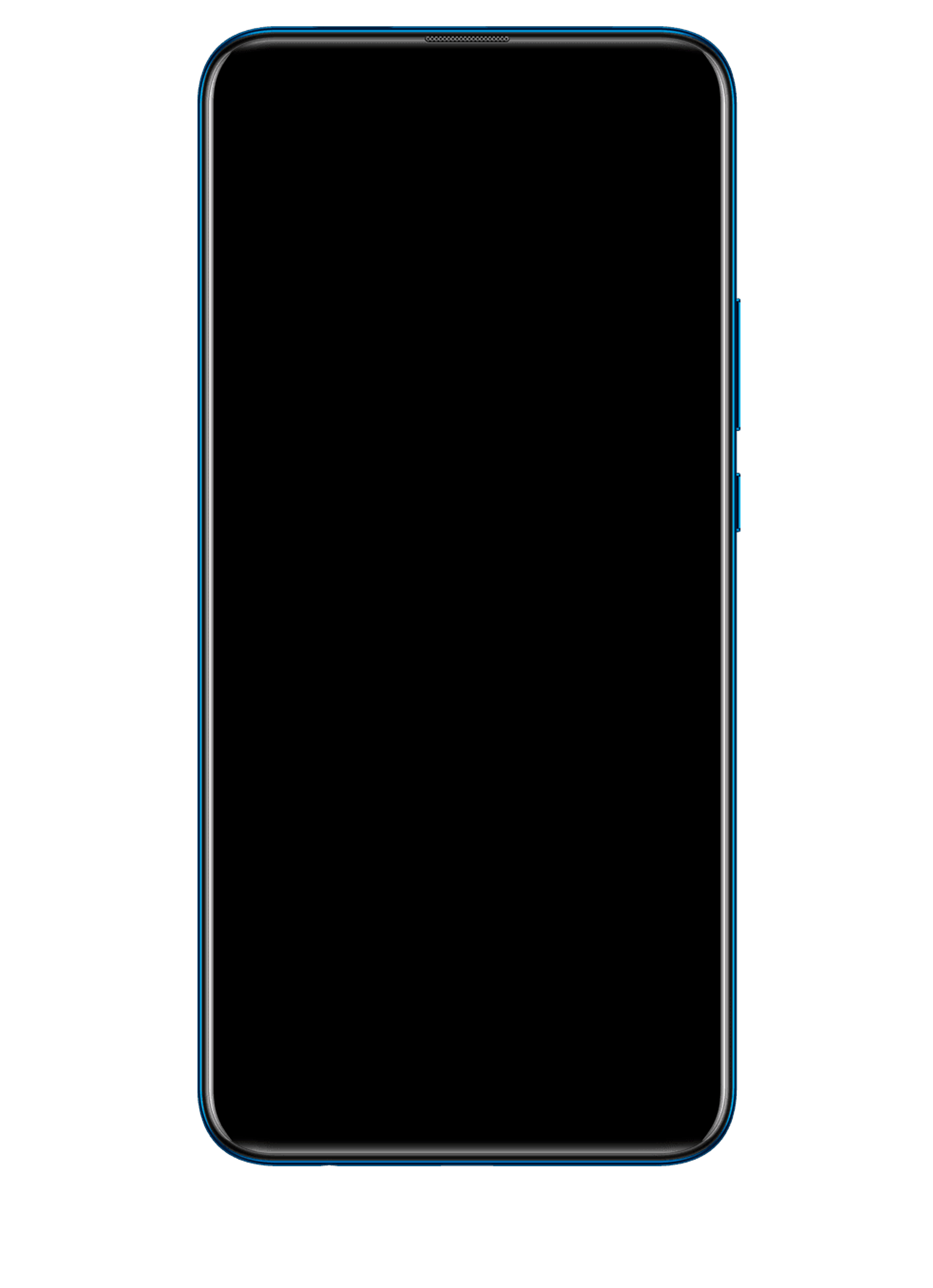 LCD-Display mit Rahmen für Huawei Y9 Prime (2019) (Refurbished) (Sapphire Blue)