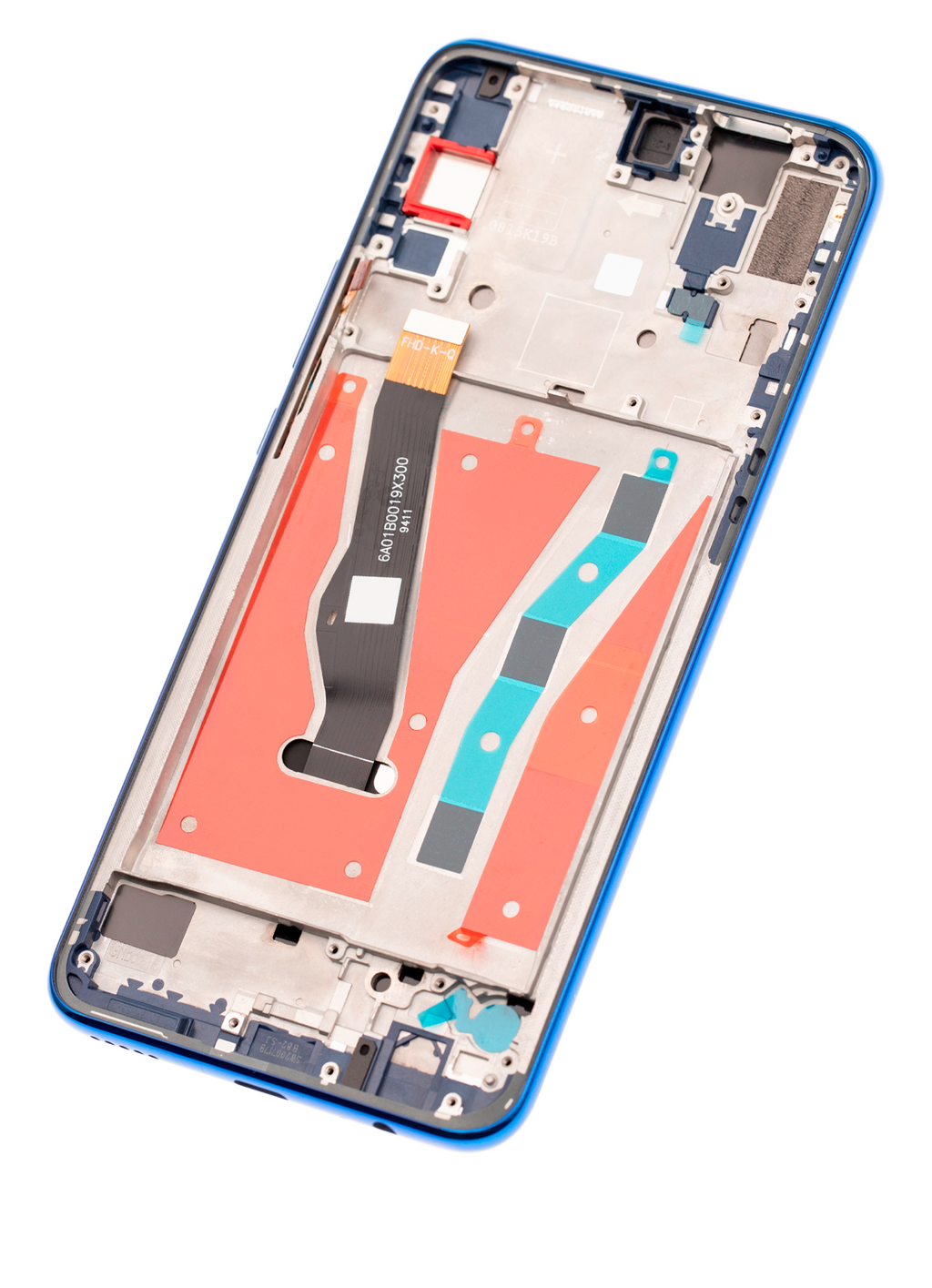 LCD-Display mit Rahmen für Huawei Y9 Prime (2019) (Refurbished) (Sapphire Blue)