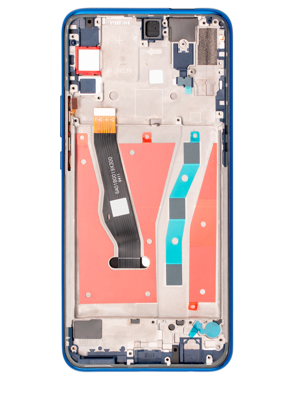 LCD-Display mit Rahmen für Huawei Y9 Prime (2019) (Refurbished) (Sapphire Blue)