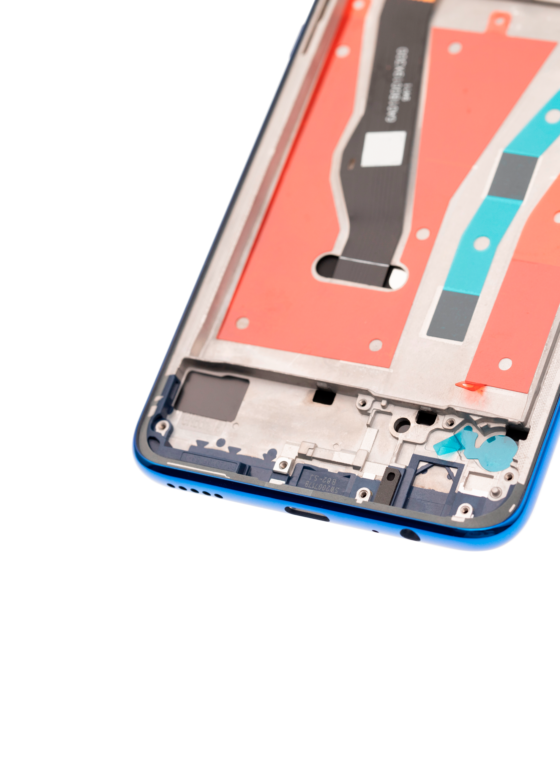 LCD-Display mit Rahmen für Huawei Y9 Prime (2019) (Refurbished) (Sapphire Blue)
