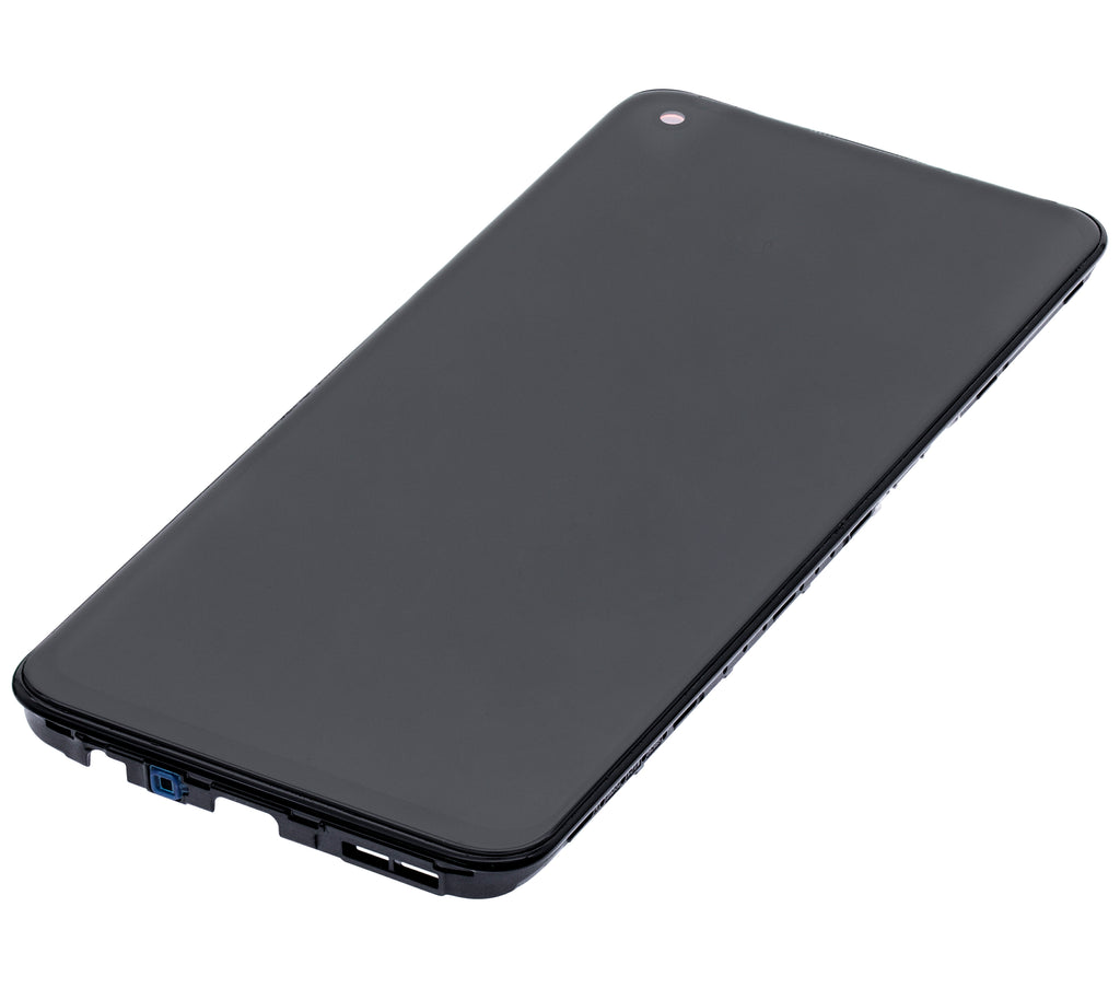 LCD-Display mit Rahmen für OnePlus Nord N10 5G (Refurbished) (Midnight Ice)