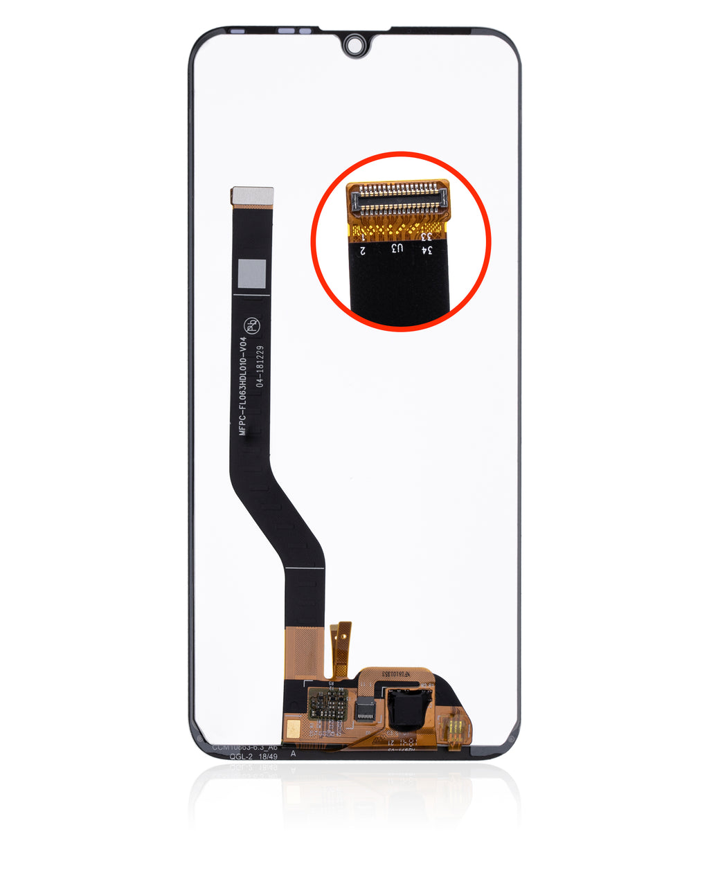 LCD Display without Frame for Huawei Y7 (2019) (Refurbished) (All Colors)