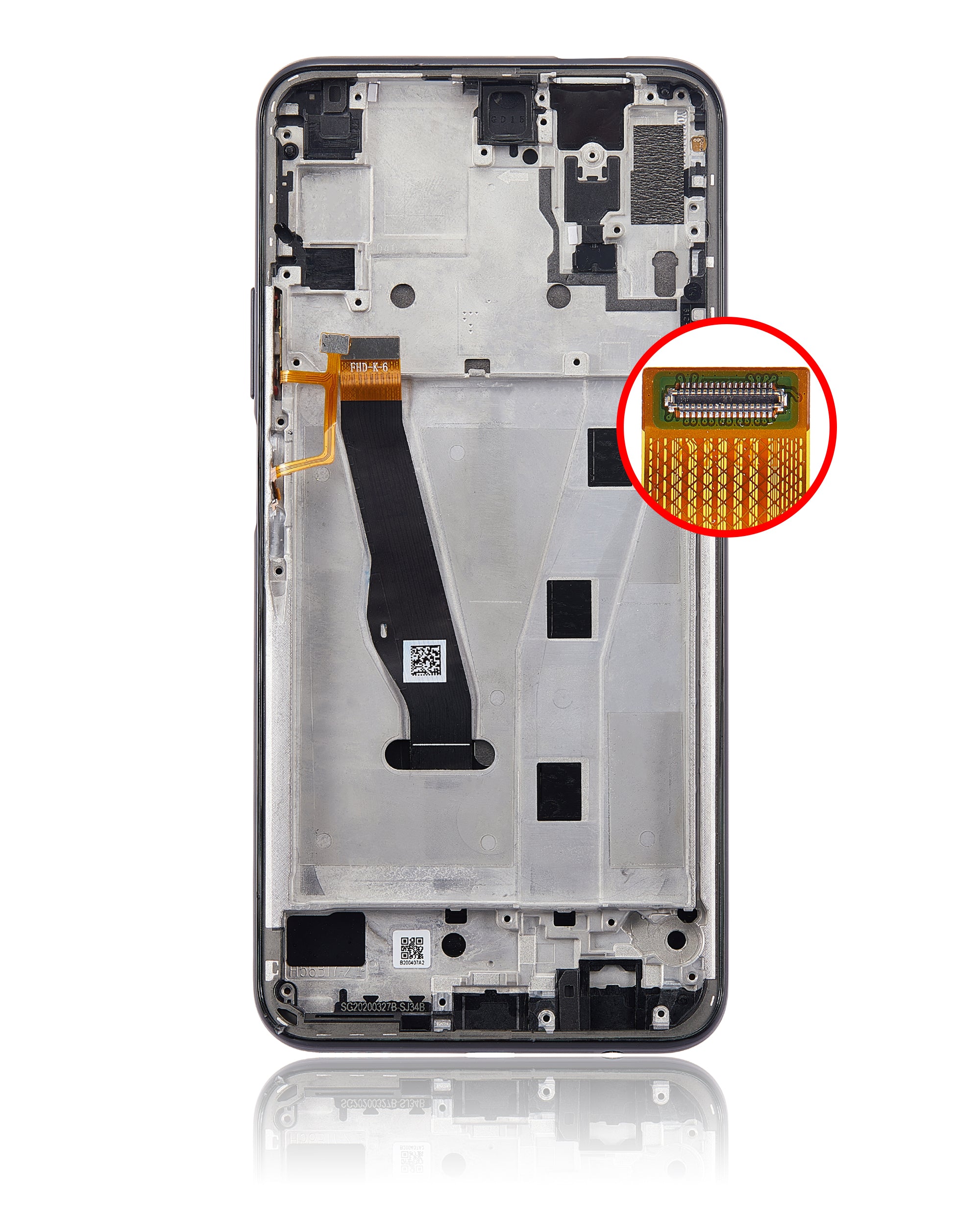 LCD Display with Frame for Huawei P Smart Pro (2019) (Refurbished) (Midnight Black)
