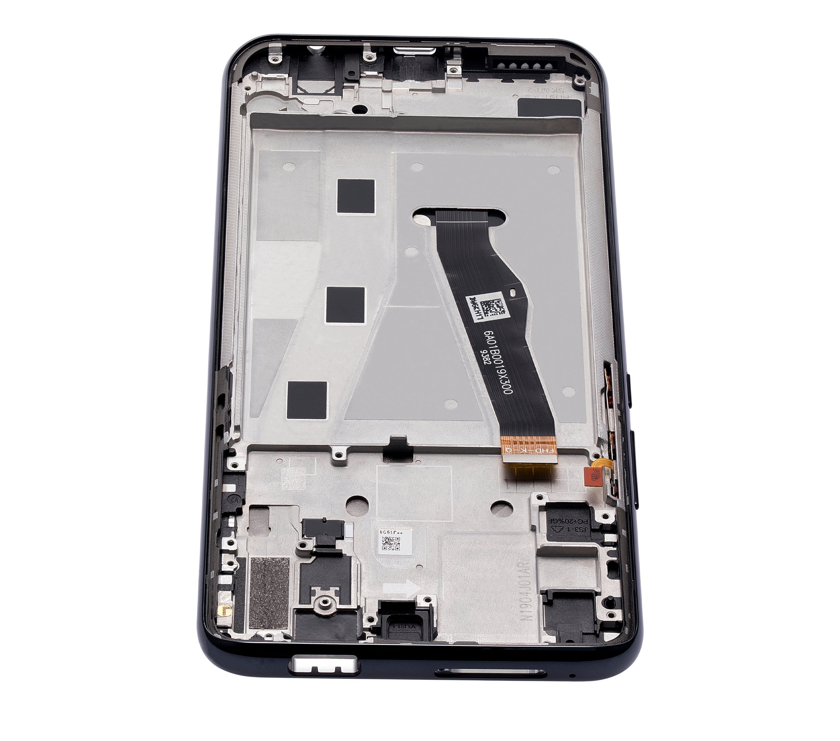 LCD-Display mit Rahmen für Huawei P Smart Z (2019) (Refurb.) (Midnight Schwarz)