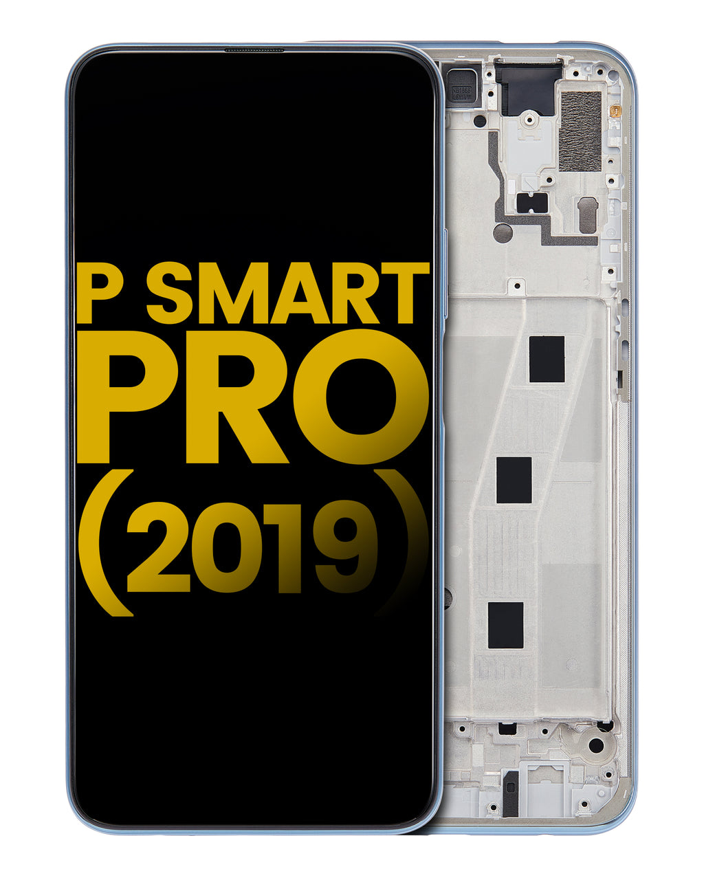 LCD-Display mit Rahmen für Huawei P Smart Pro (Refurbished) (Breathing Crystal)