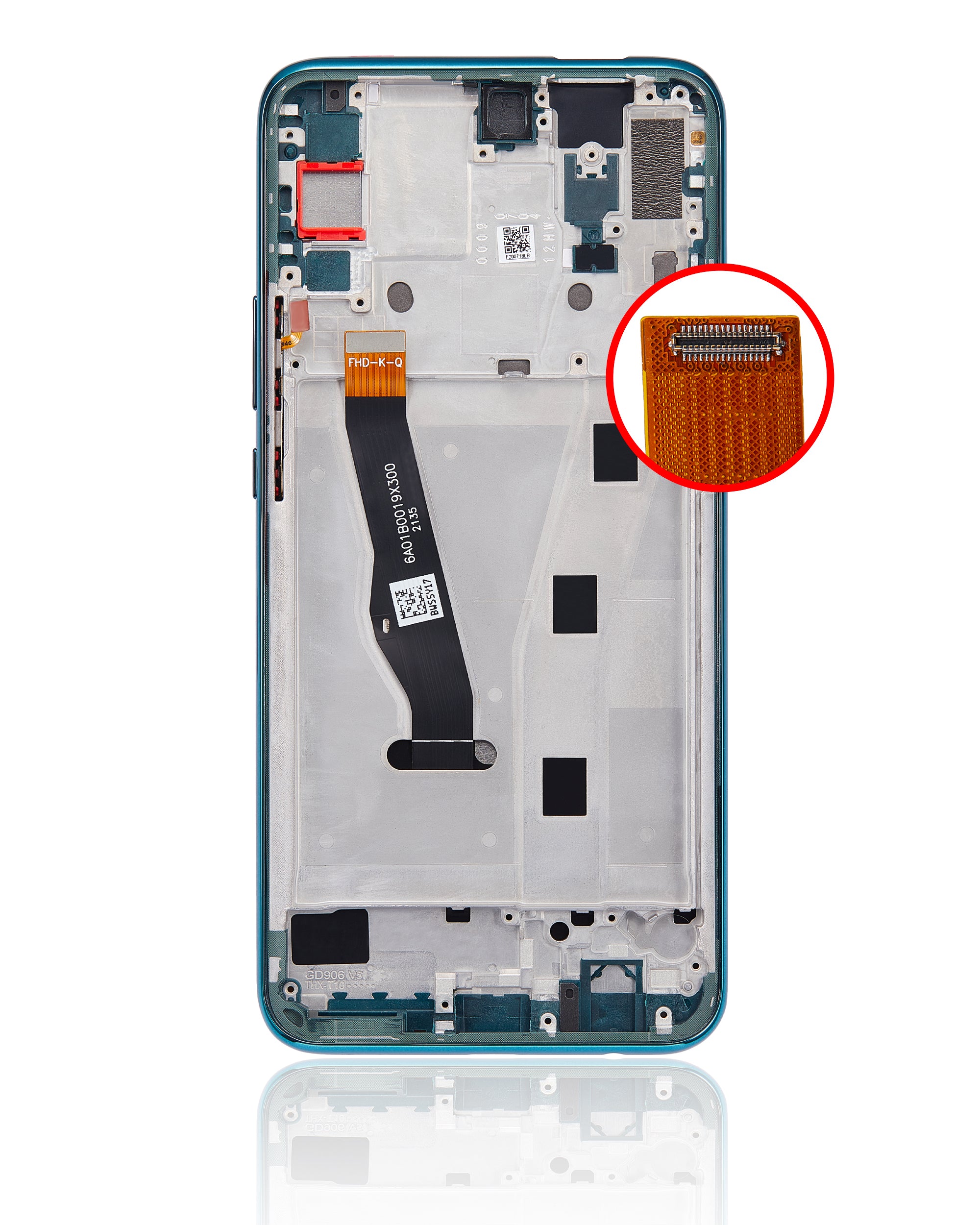 LCD Display with Frame for Huawei P Smart Z (2019) (Refurbished) (Emerald Green)
