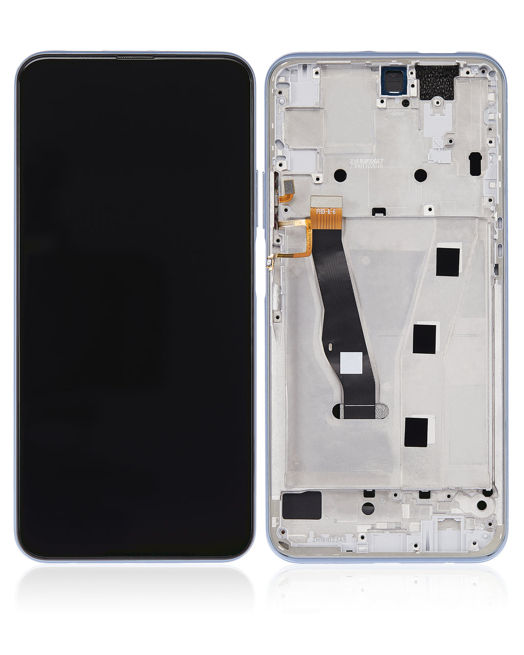 LCD-Display mit Rahmen für Huawei Y9s (2019) (Refurbished) (Breathing Crystal)