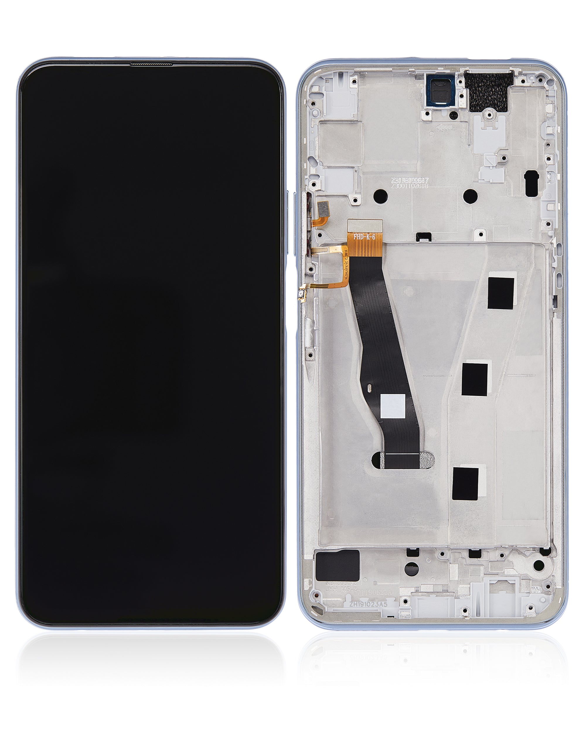 LCD-Display mit Rahmen für Huawei Y9s (2019) (Refurbished) (Breathing Crystal)