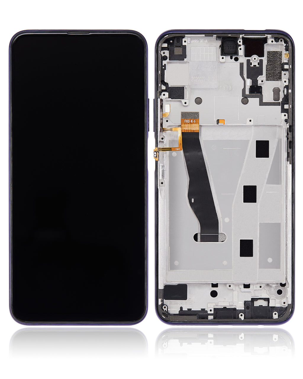 LCD Display with Frame for Huawei Y9s (2019) Refurbished Phantom Purple
