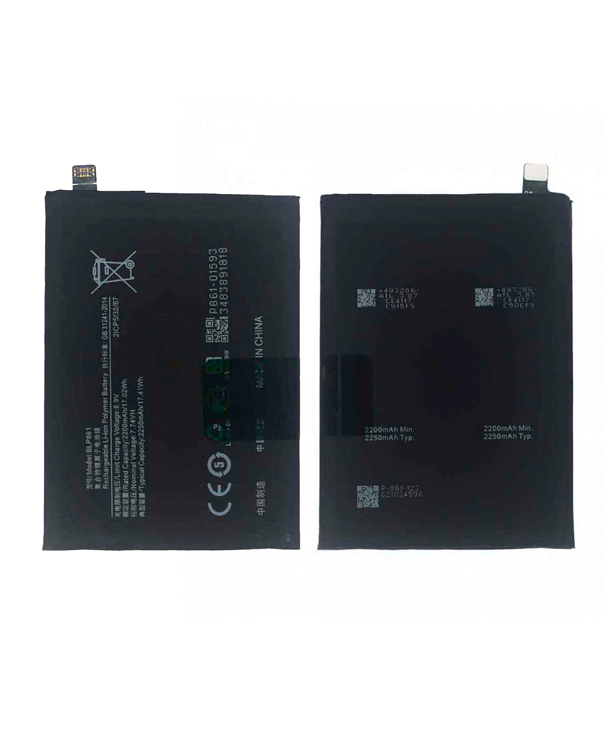Ersatzbatterie für OnePlus Nord 2 5G / 9RT (BLP861)