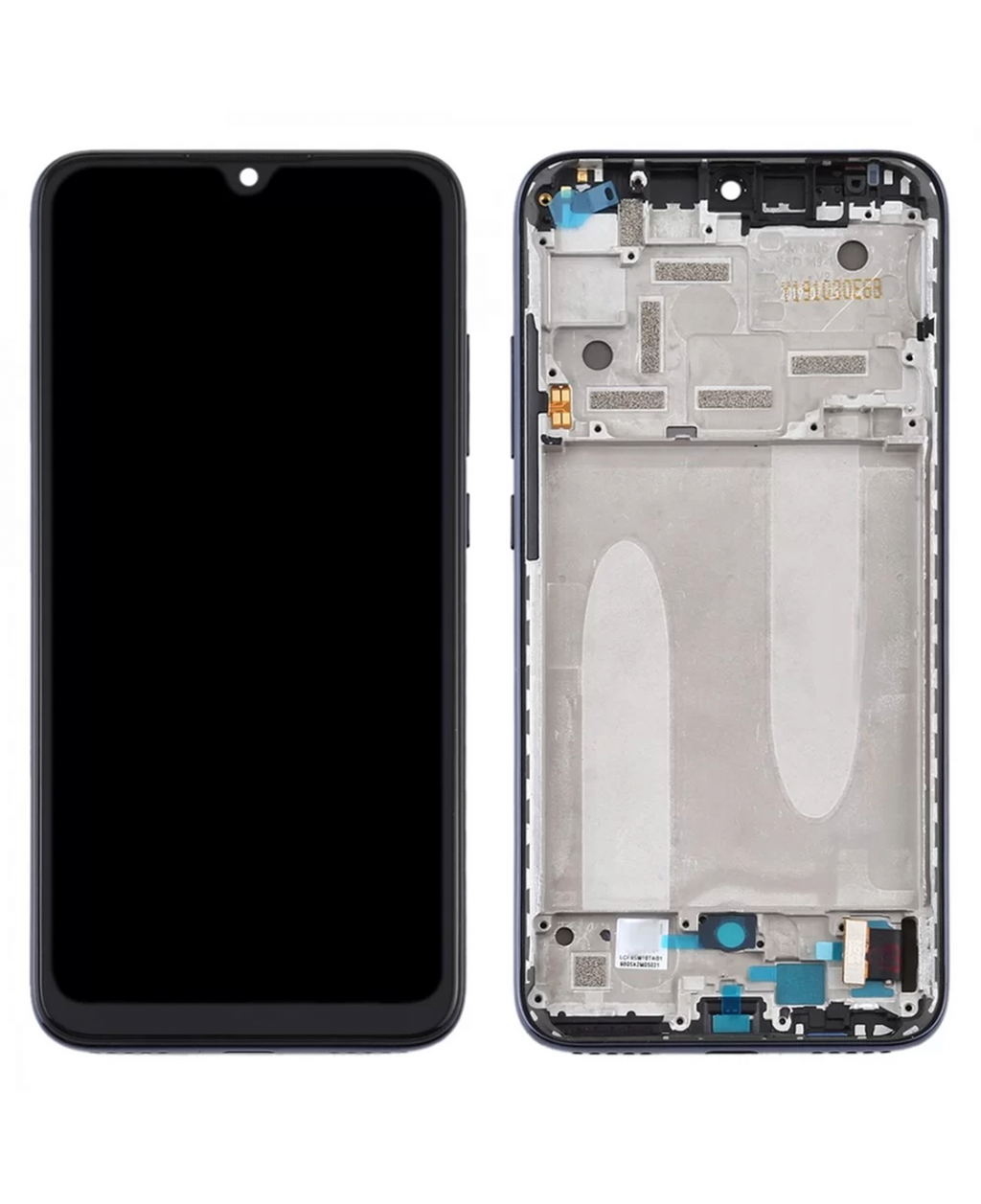 OLED-Display mit Rahmen für Xiaomi Mi A3 (Refurbished) (Schwarz)