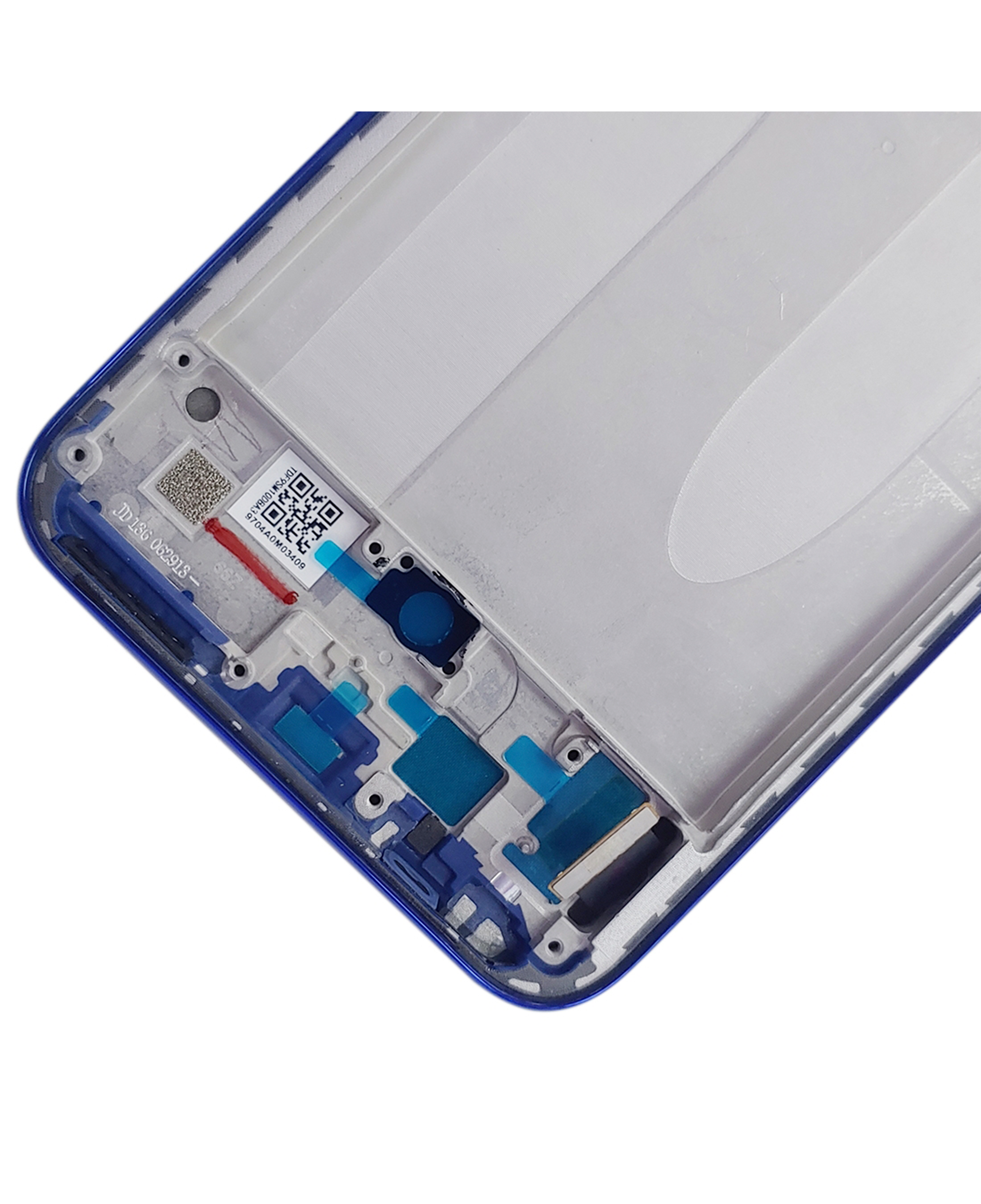 OLED Display with Frame for Xiaomi Mi A3 (Refurbished, Blue)
