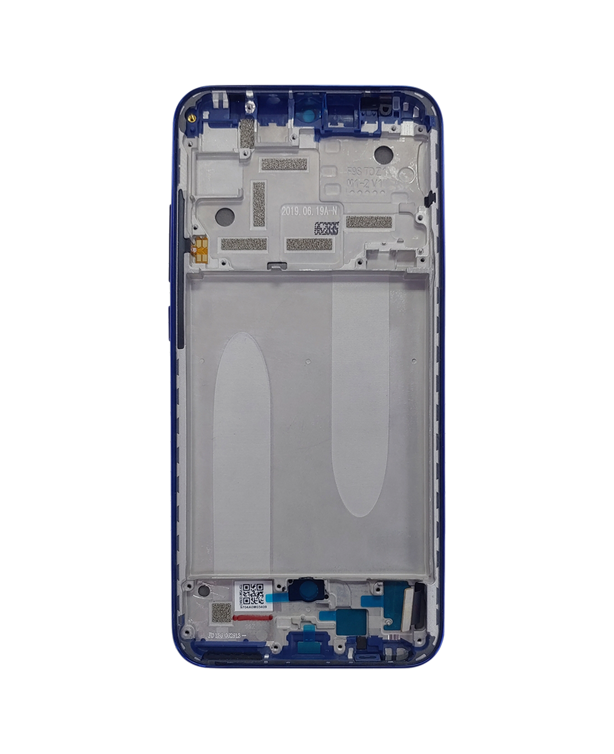 OLED Display with Frame for Xiaomi Mi A3 (Refurbished, Blue)