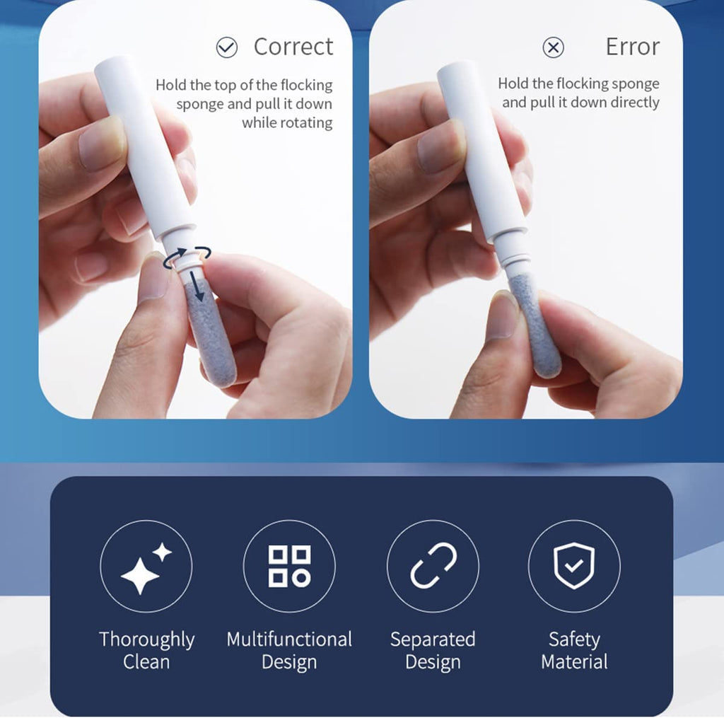 Bluetooth Earbud Cleaning Pen Set – Anti-Clogging Tool