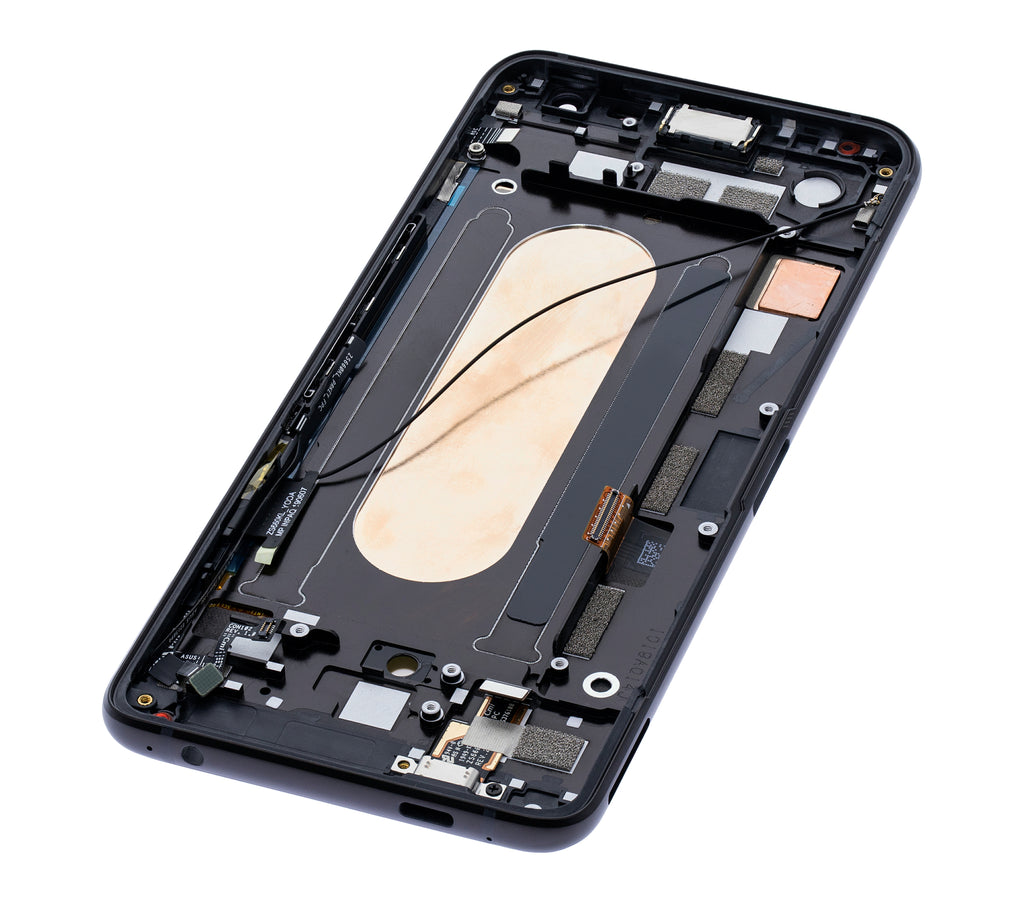 OLED Display with Frame for Asus ROG Phone 2 (ZS660KL) (Refurbished) (Matte Black)