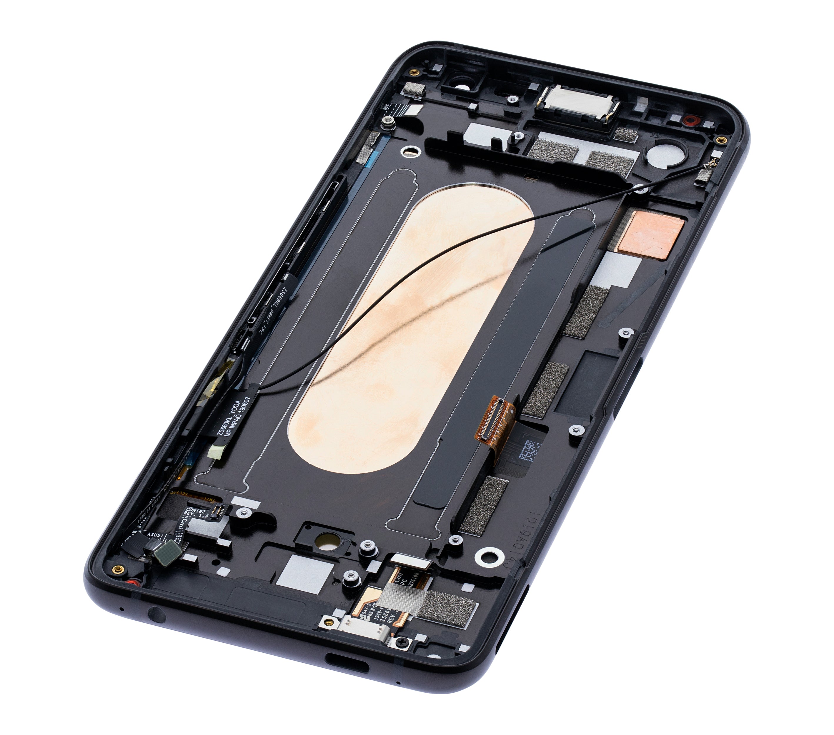 OLED Display with Frame for Asus ROG Phone 2 (ZS660KL) (Refurbished) (Matte Black)