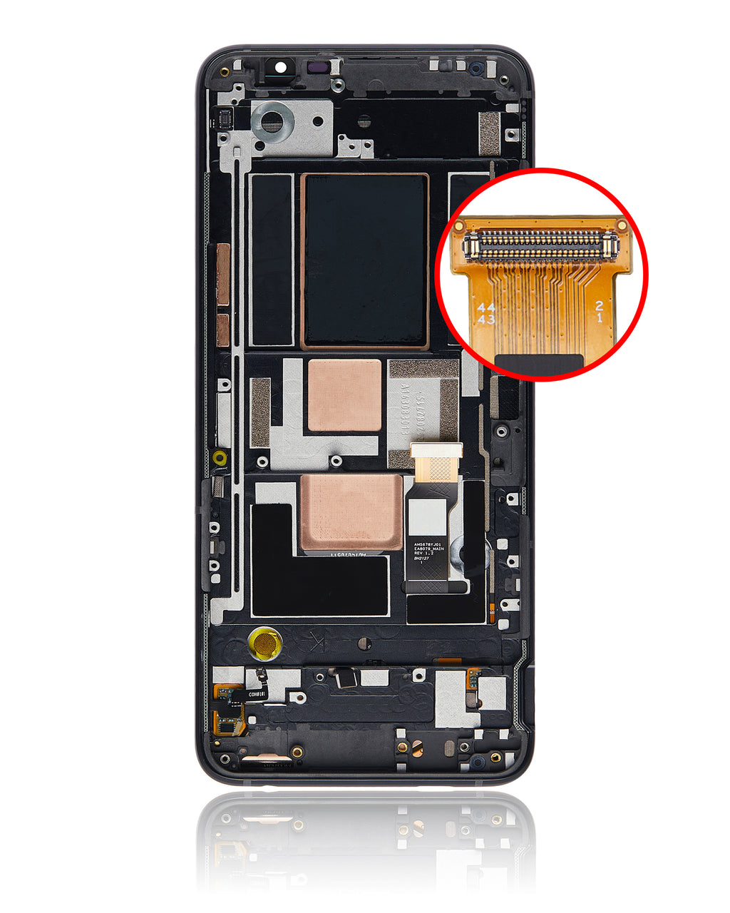 OLED Display with Frame for Asus ROG Phone 5 (ZS673KS) (Refurbished) (Phantom Black)