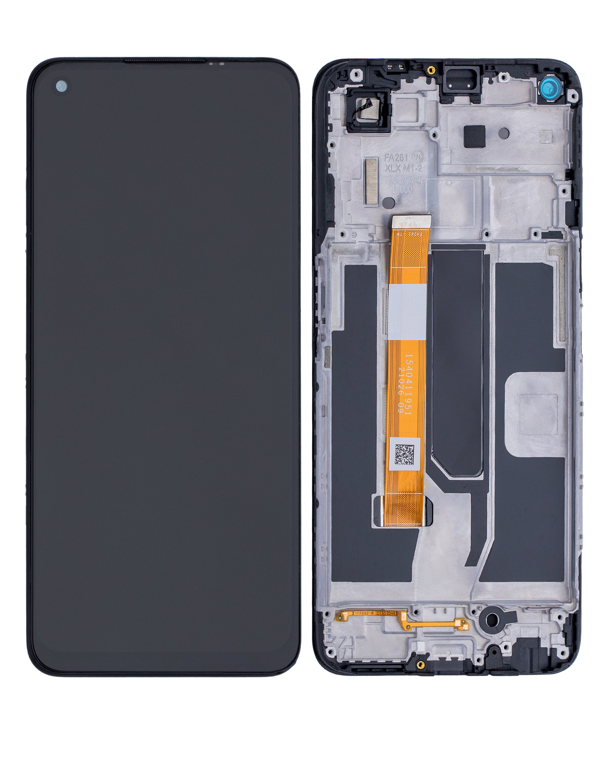 LCD-Display mit Rahmen für OnePlus Nord N200 5G (Refurbished) (Alle Farben)