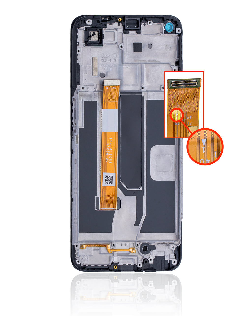 LCD-Display mit Rahmen für OnePlus Nord N200 5G (Refurbished) (Alle Farben)