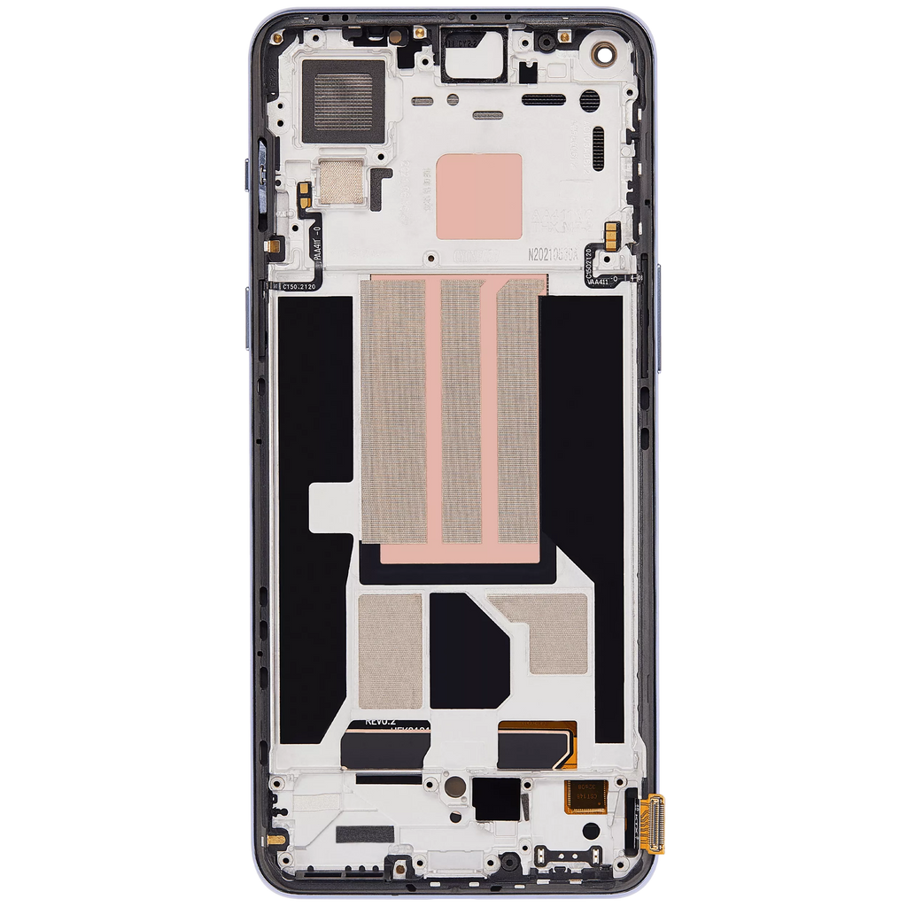 OLED Display with Frame for OnePlus Nord 2 5G (Aftermarket Plus) (Sierra Gray)