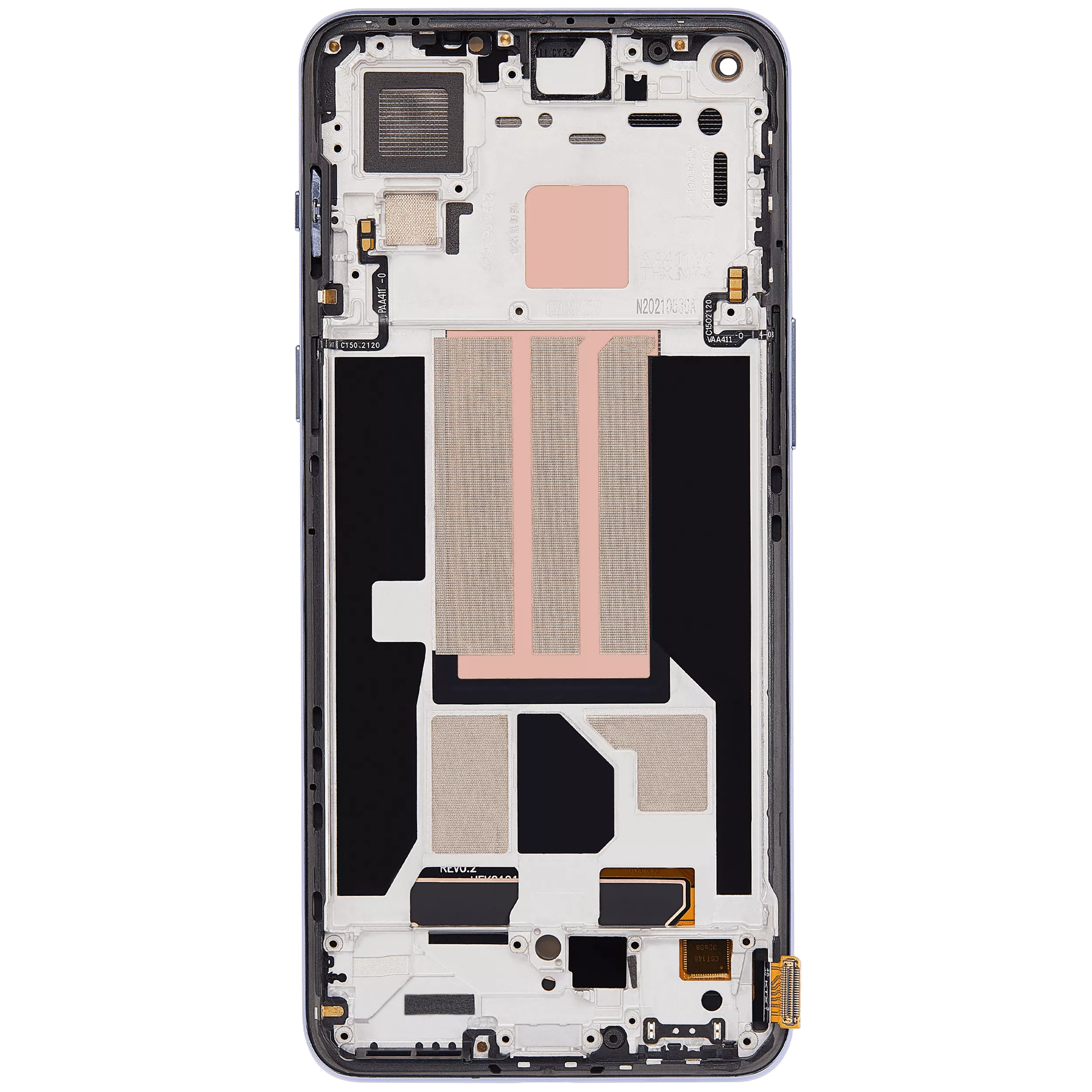 OLED Display with Frame for OnePlus Nord 2 5G (Aftermarket Plus) (Sierra Gray)