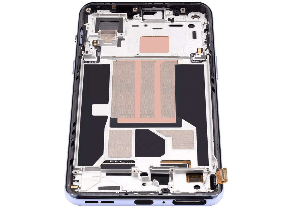 OLED Display with Frame for OnePlus Nord 2 5G (Aftermarket Plus) (Sierra Gray)