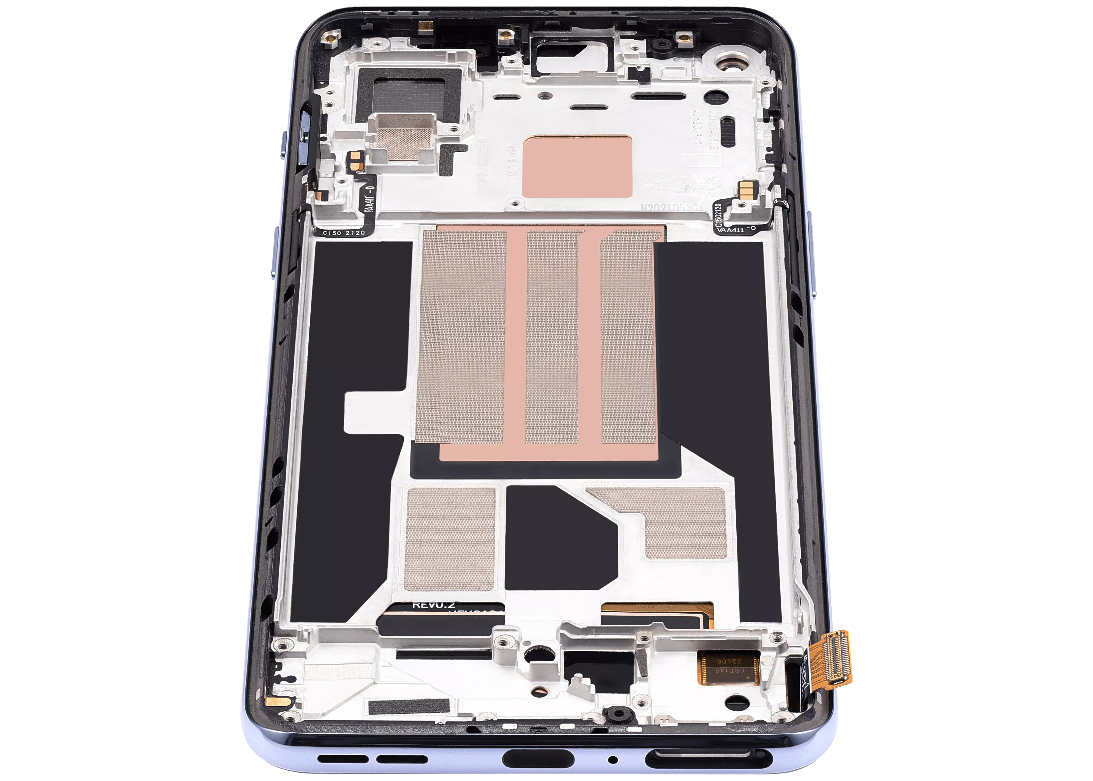 OLED Display with Frame for OnePlus Nord 2 5G (Aftermarket Plus) (Sierra Gray)