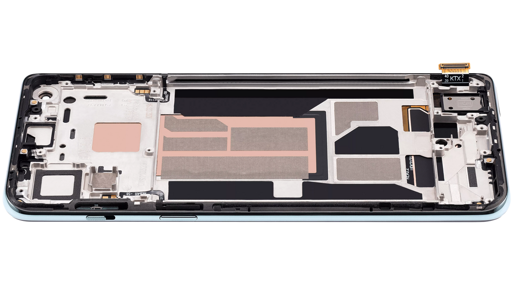 OLED Display with Frame for OnePlus Nord 2 5G (Aftermarket Plus) (Blue Haze)