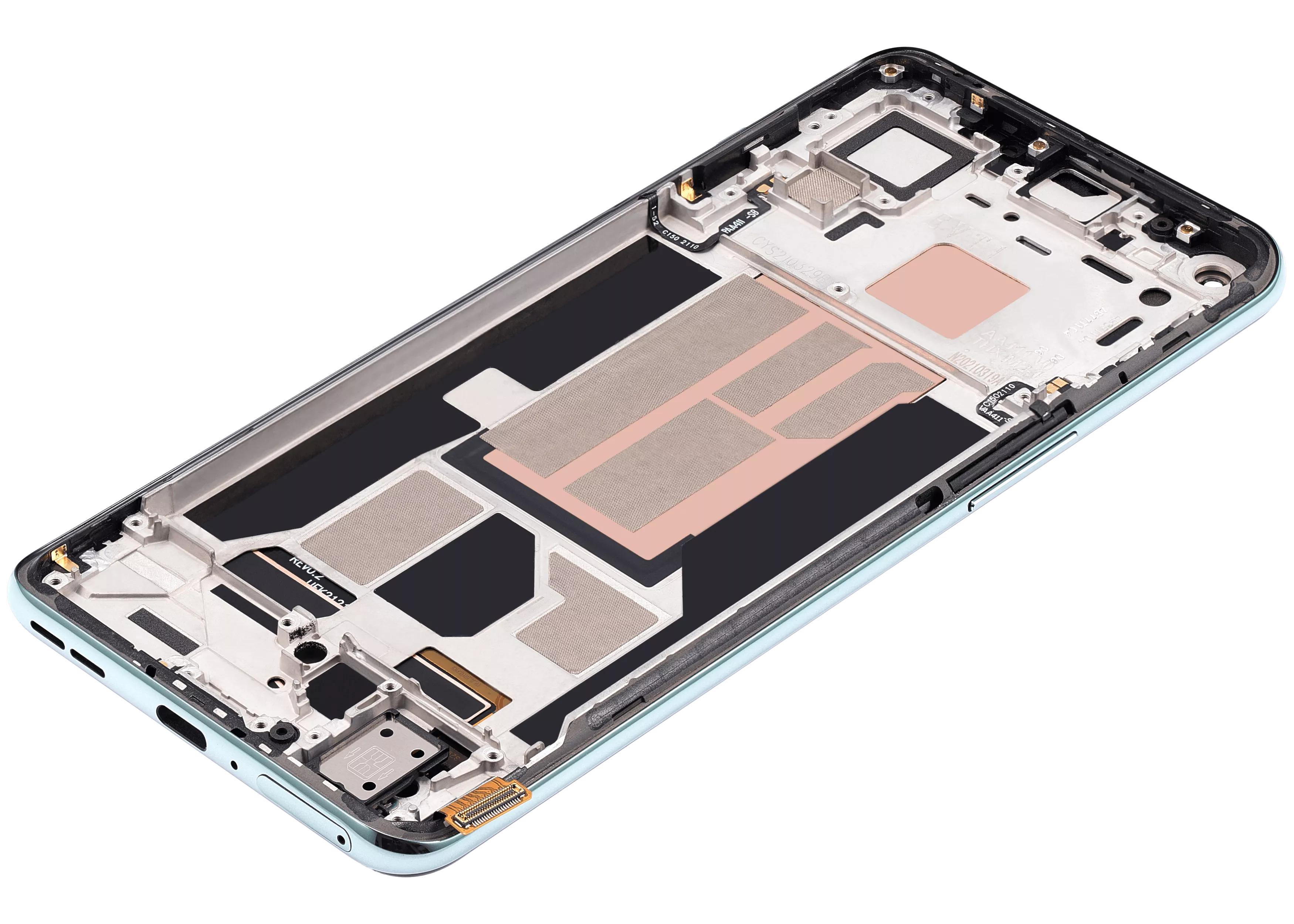 OLED Display with Frame for OnePlus Nord 2 5G (Aftermarket Plus) (Blue Haze)
