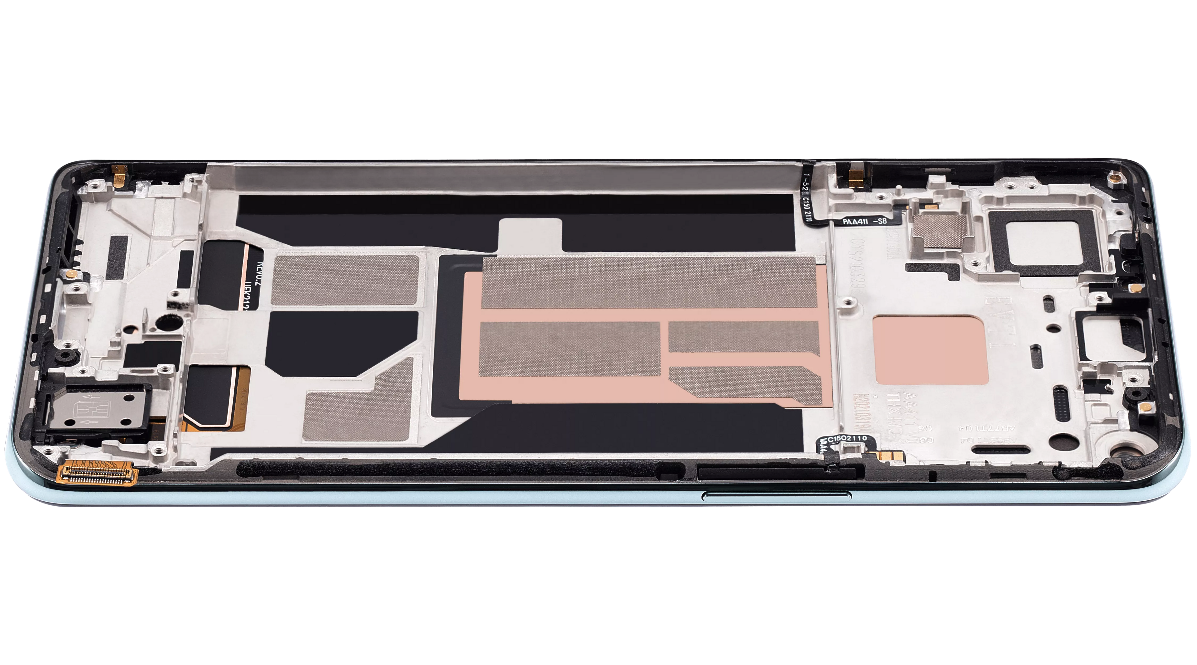 OLED Display with Frame for OnePlus Nord 2 5G (Aftermarket Plus) (Blue Haze)