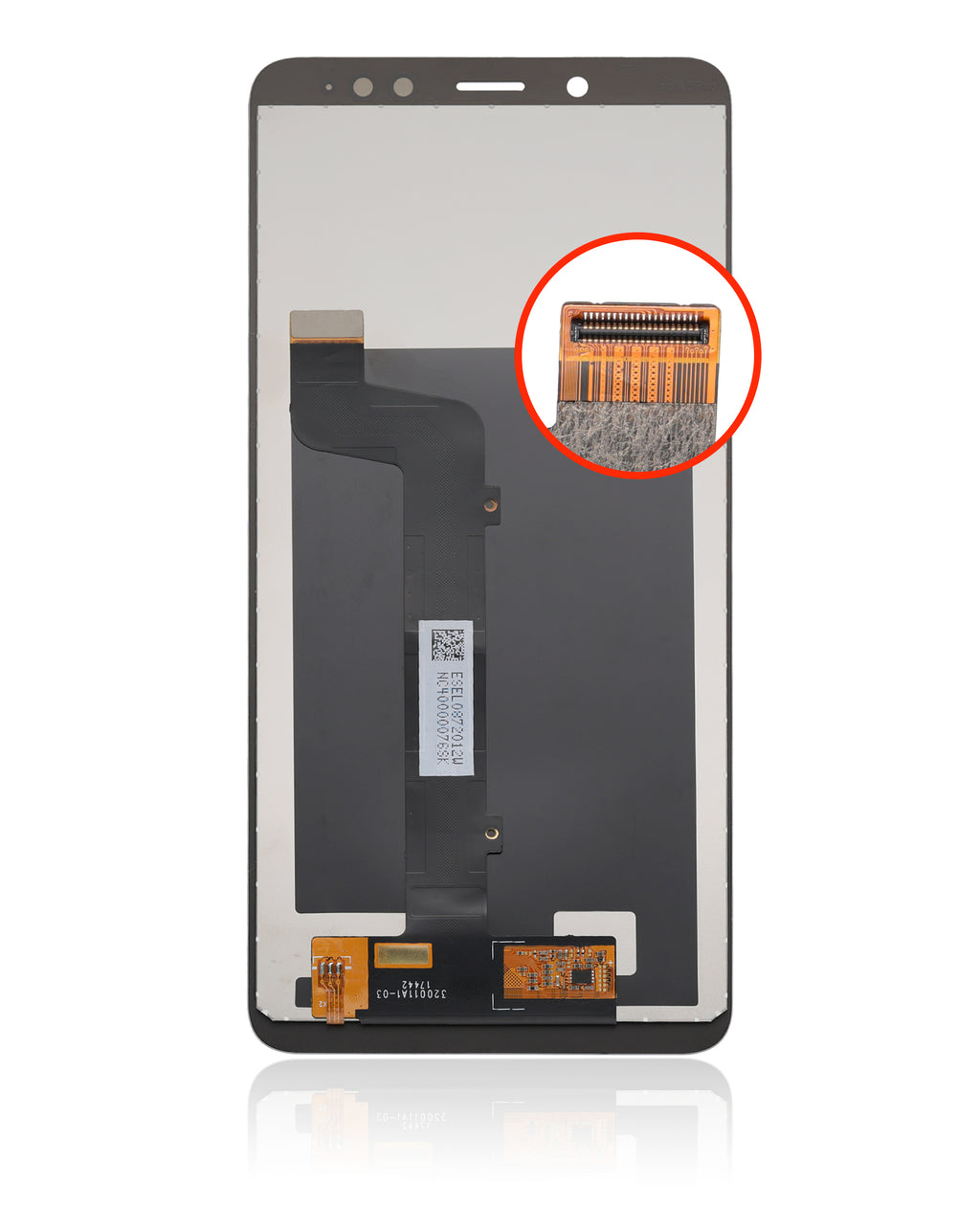LCD-Display ohne Rahmen für Xiaomi Redmi Note 5 (Refurbished) (Schwarz)